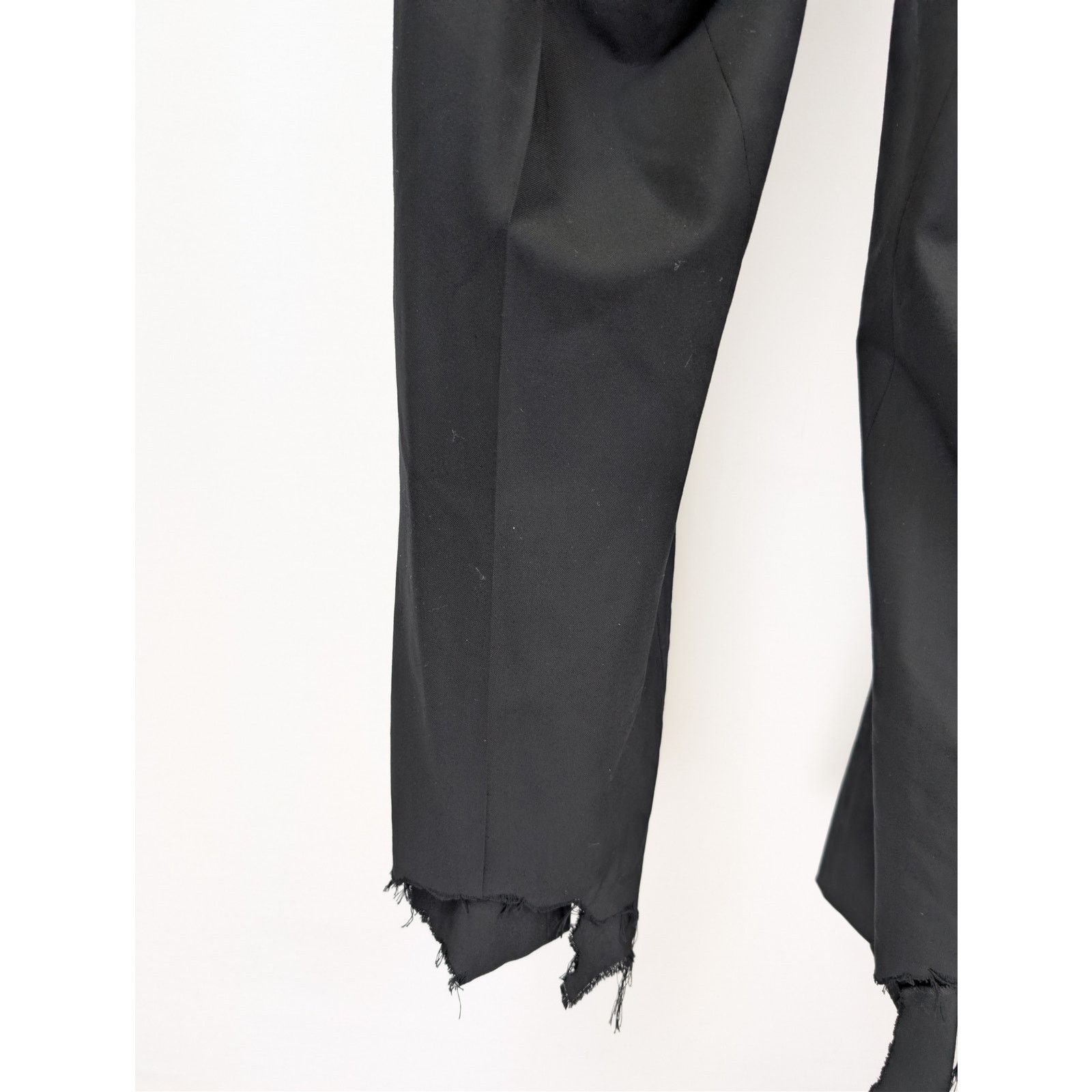 Balenciaga o1rshd1 Fluid Wool Barathea Skater Tailored Pants in Black Size US 30 / EU 46 - 14 Thumbnail