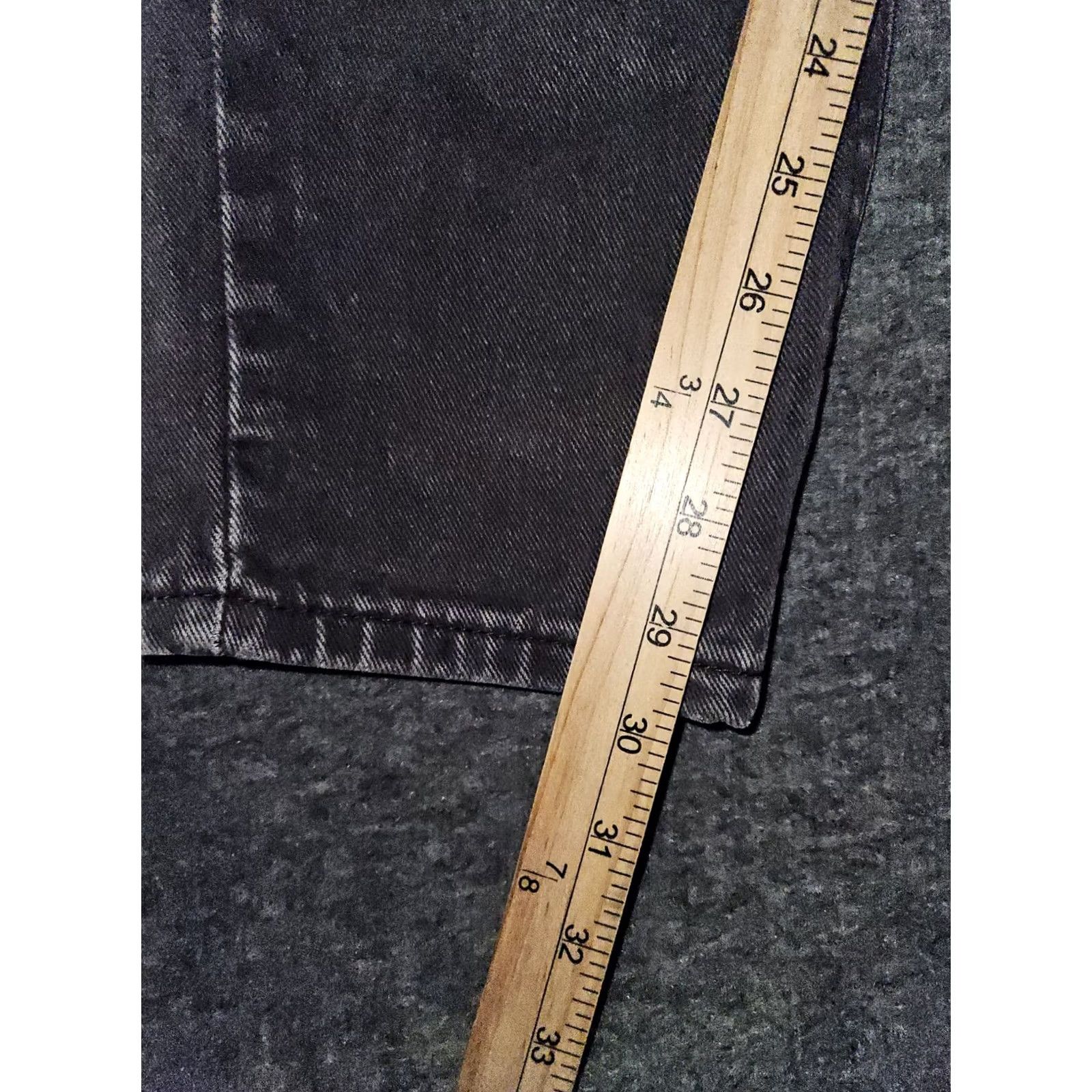 Lee VINTAGE LEE Tapered Jeans Women's 14 Medium High Rise 30 Inseam Black 90s Preppy USA Mens Womens Girls Size 36" / US 14 / IT 50 - 5 Thumbnail