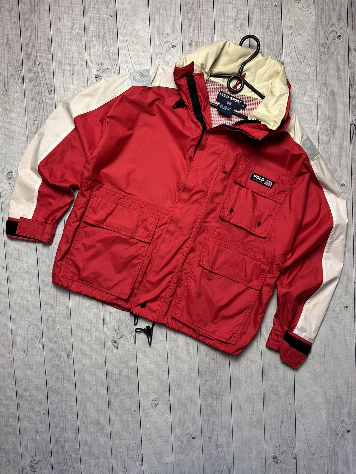Vintage Vintage Polo sport jacket size S/M red Size US XS / EU 42 / 0 - 1 Thumbnail