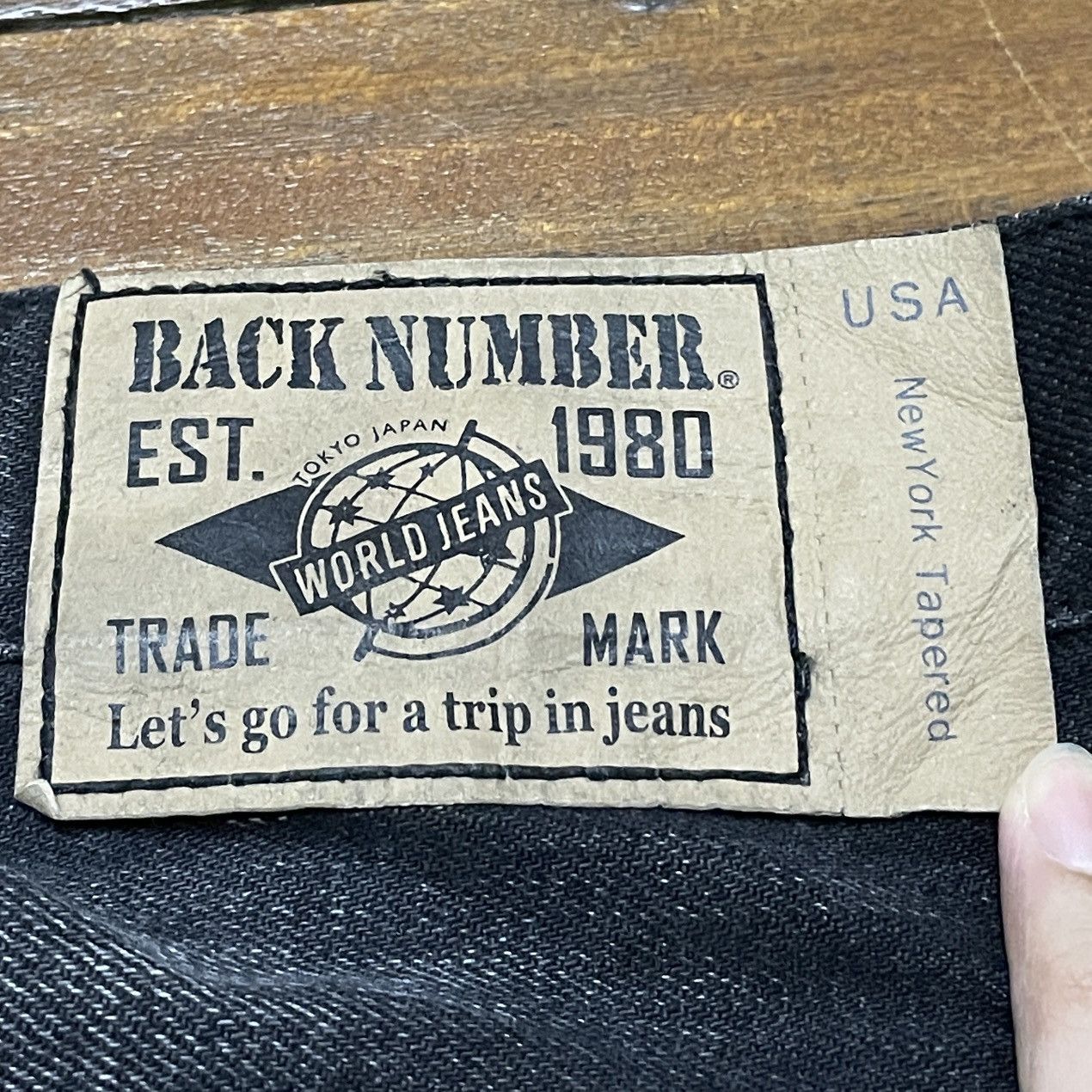 If Six Was Nine Rare Design Vintage Japanese Brand Back Number Jeans 1990s Size US 30 / EU 46 - 9 Thumbnail