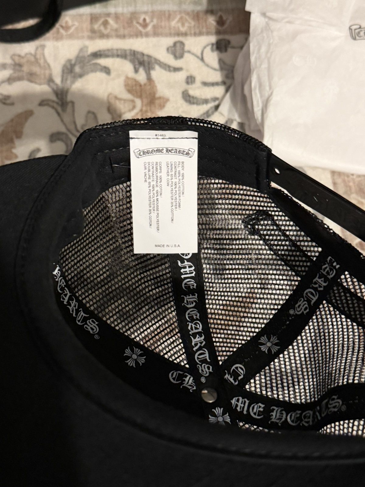 Chrome Hearts Chrome Hearts Camo Cemetery Trucker Hat Size ONE SIZE - 4 Thumbnail