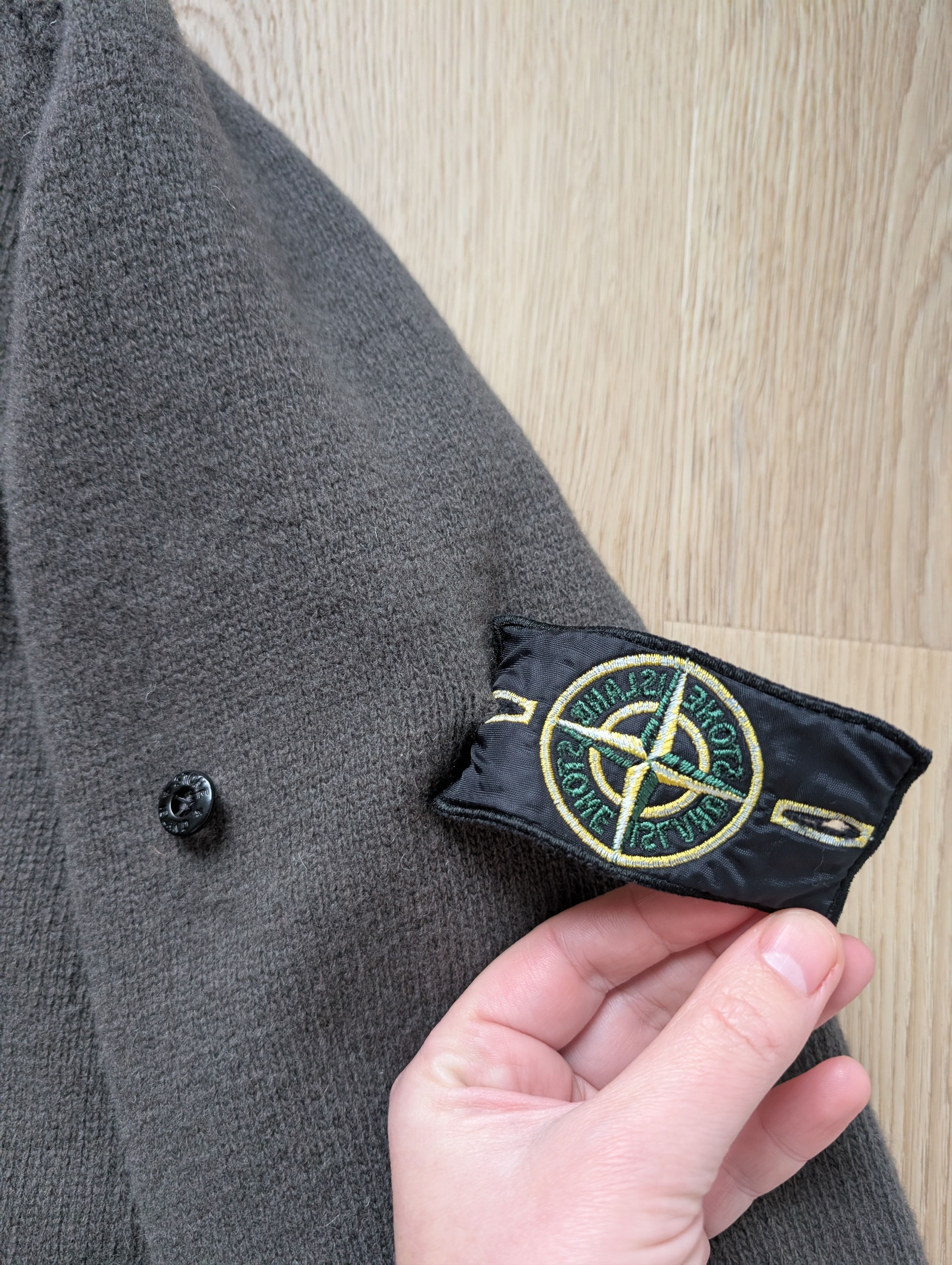 Stone Island Stone Island Zip Up Button Wool Hooded Sweater Cardigan Size US XXL / EU 58 / 5 - 4 Thumbnail