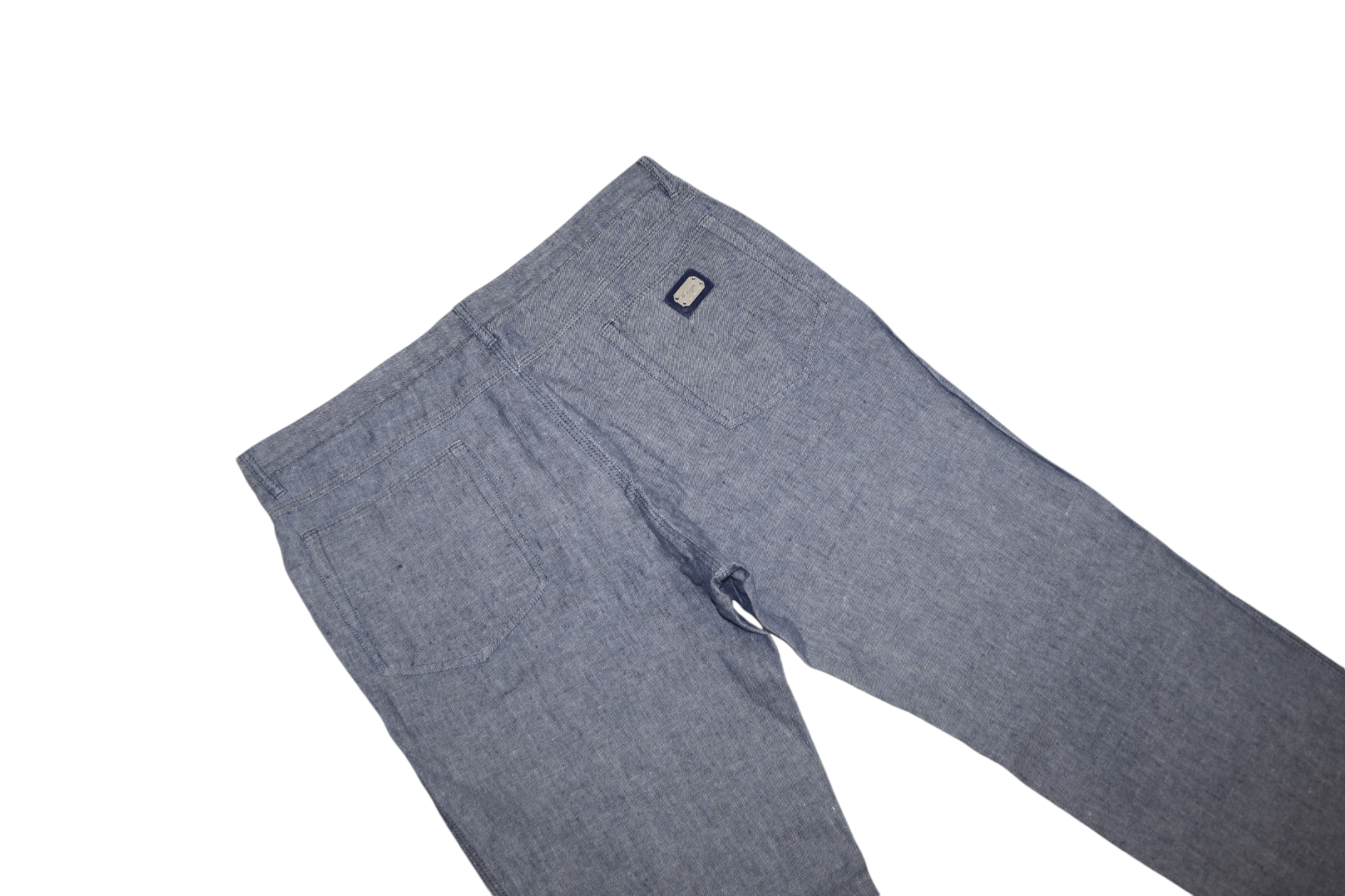 Kiton Castangia Lino Cotton Twill Denim 5-Pocket Straight Pants Size US 38 / EU 54 - 4 Thumbnail