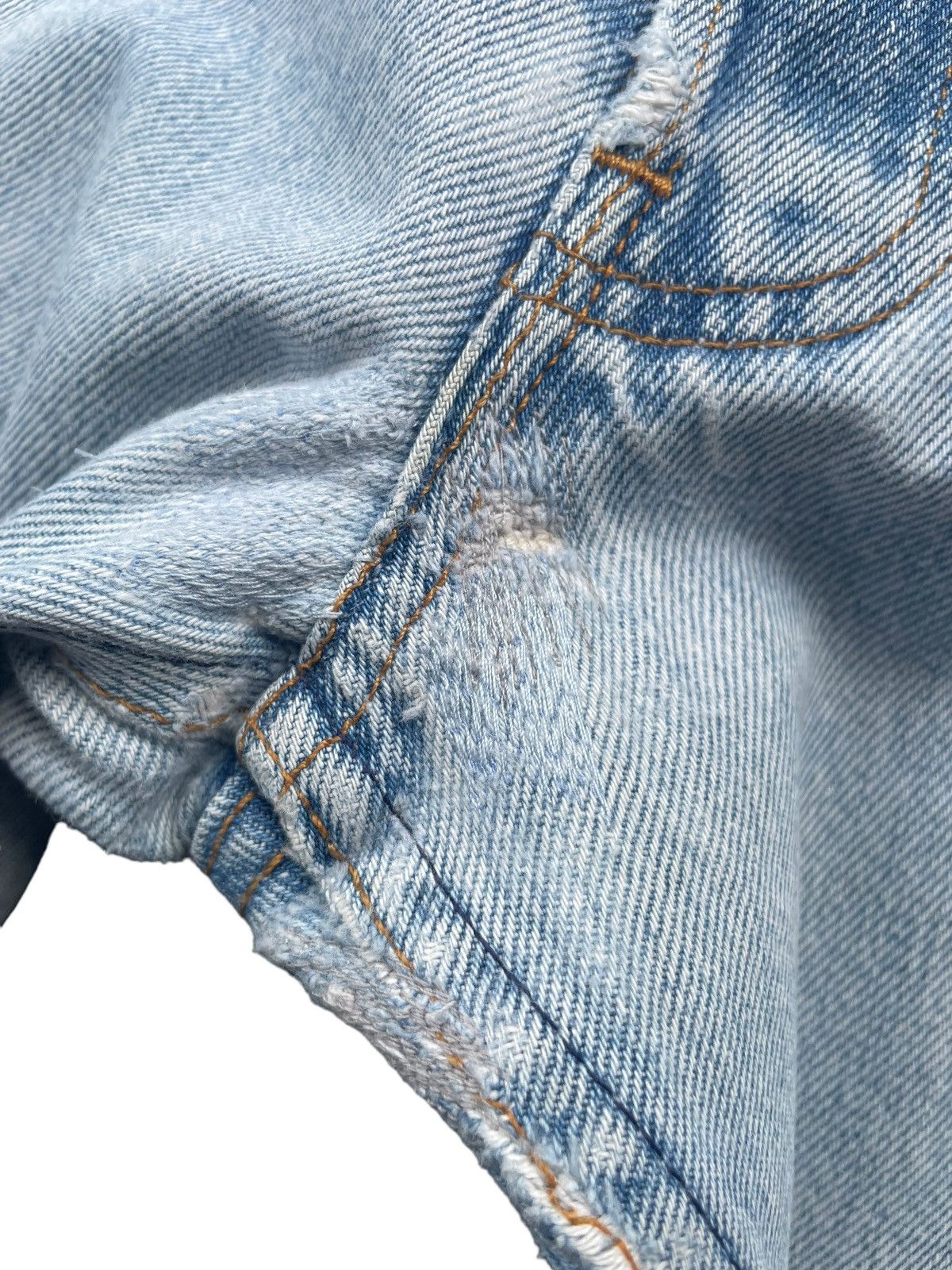 Levi's Vintage 1997 Levis 501 e Distresed Denim Size US 35 - 6 Thumbnail