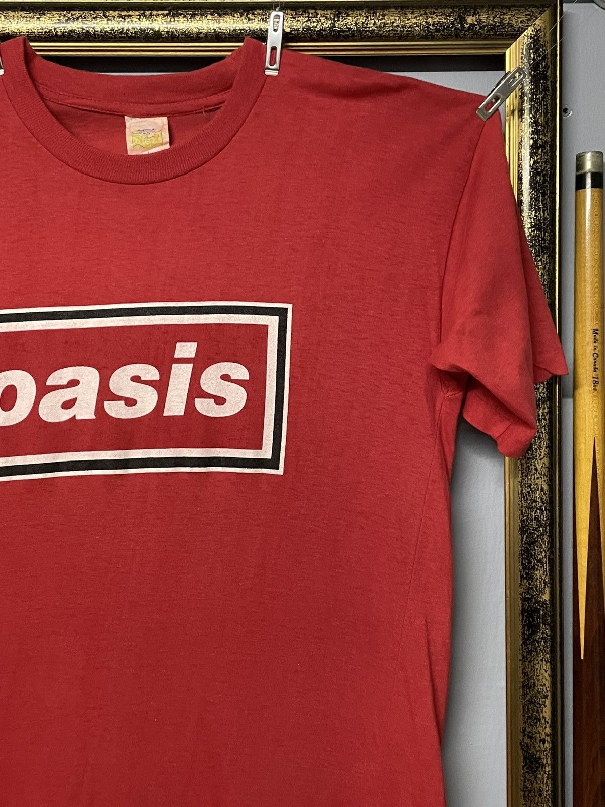 Vintage Vintage 90s Og Oasis Box Logo Top Song Single Stitch Tshirt Size US L / EU 52-54 / 3 - 4 Thumbnail