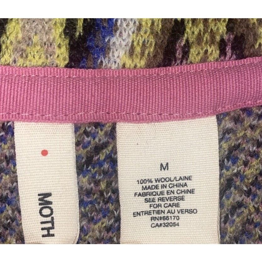 Anthropologie Moth Button Front Funneled Cardigan Short Sleeve Pink Medium Size M / US 6-8 / IT 42-44 - 7 Thumbnail