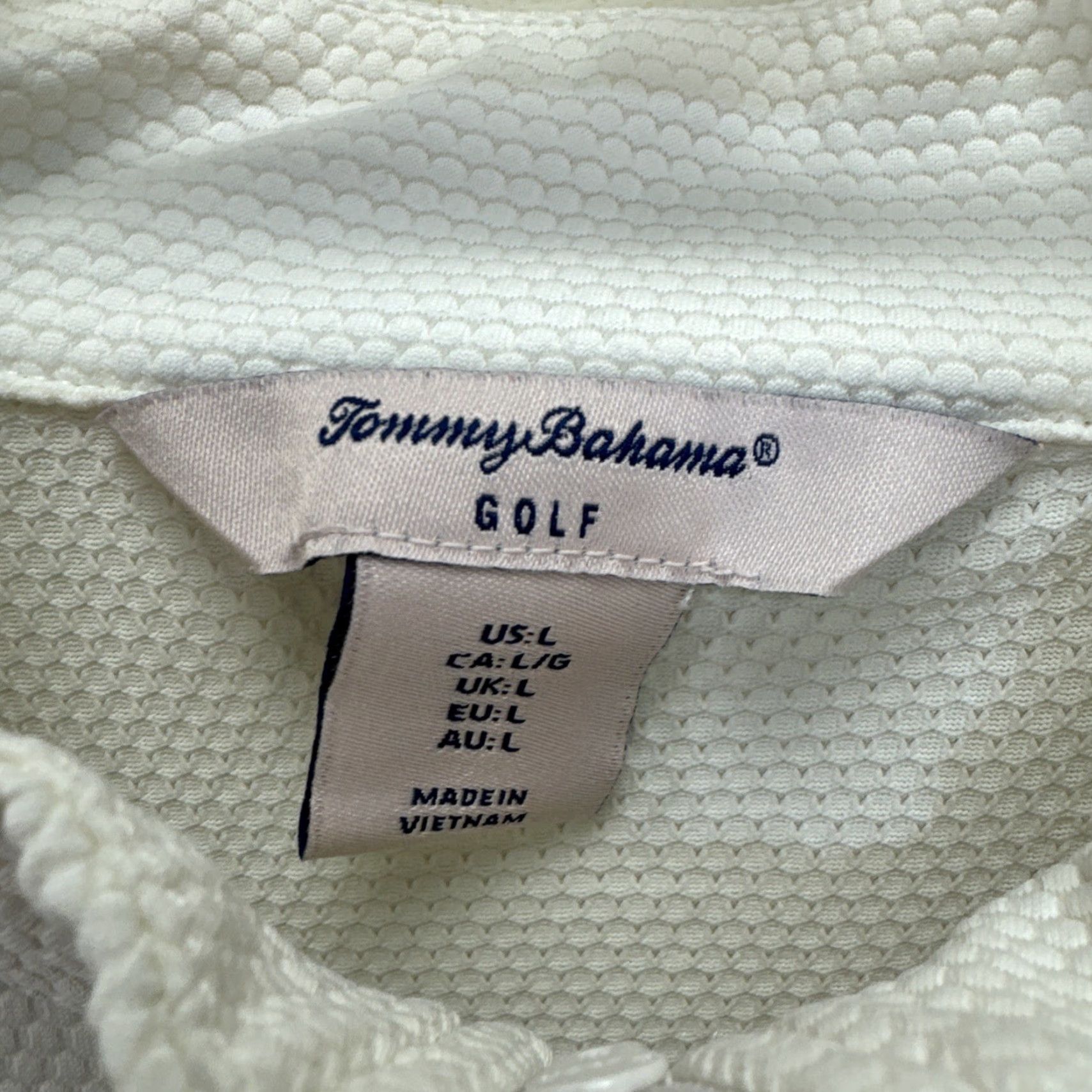 Tommy Bahama Tommy Bahama Golf Sweater Women L White 1/4 Zip L/S Pullover Thumbholes Pockets Sport Activewear Casual Size L / US 10 / IT 46 - 2 Thumbnail