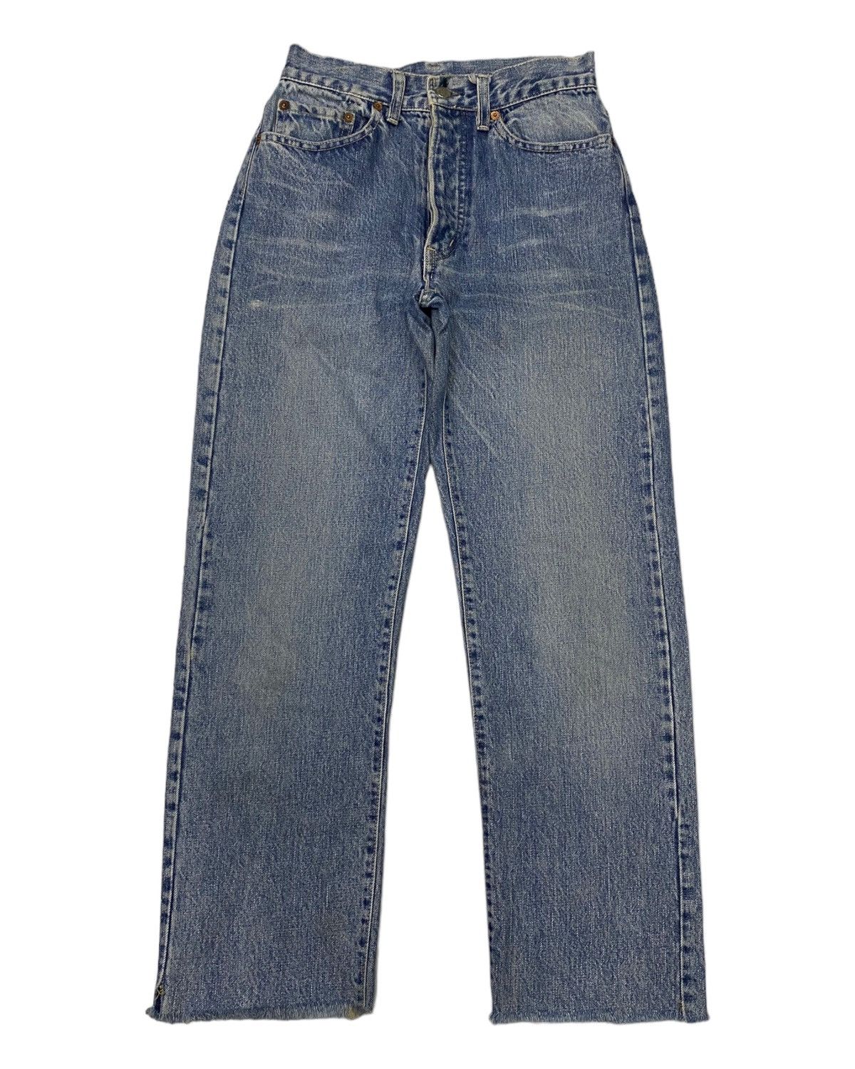 image of Distressed Denim x Hollywood Ranch&market Hollywood Ranch Market Selvedge Denim Distress Cut Leg Je