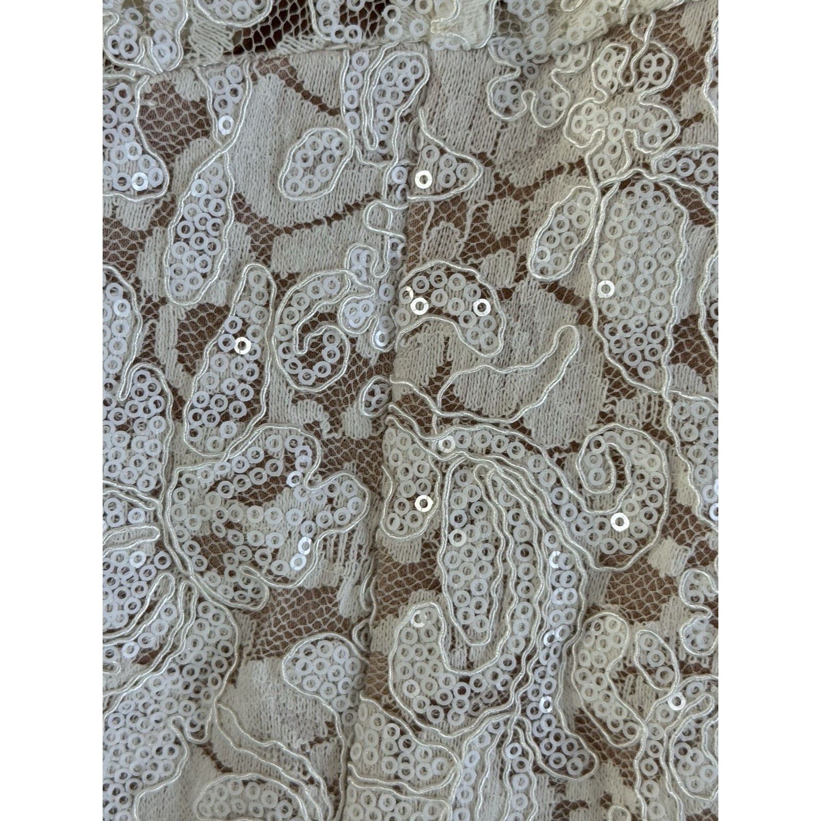 Other NIGHTWAY Mermaid High-Low Flounce Hem Lace Dress Sequin 10 Size M / US 6-8 / IT 42-44 - 12 Thumbnail