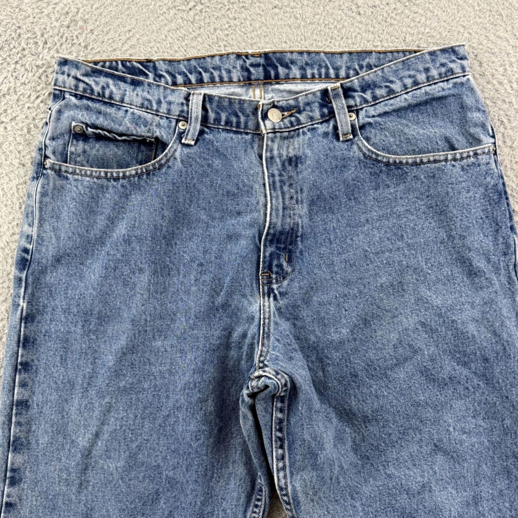 Polo Ralph Lauren VINTAGE Polo Ralph Lauren Jeans Mens 36x25 Blue Baggy Loose Denim Y2K Preppy USA Shirt Size US M / EU 48-50 / 2 - 3 Thumbnail