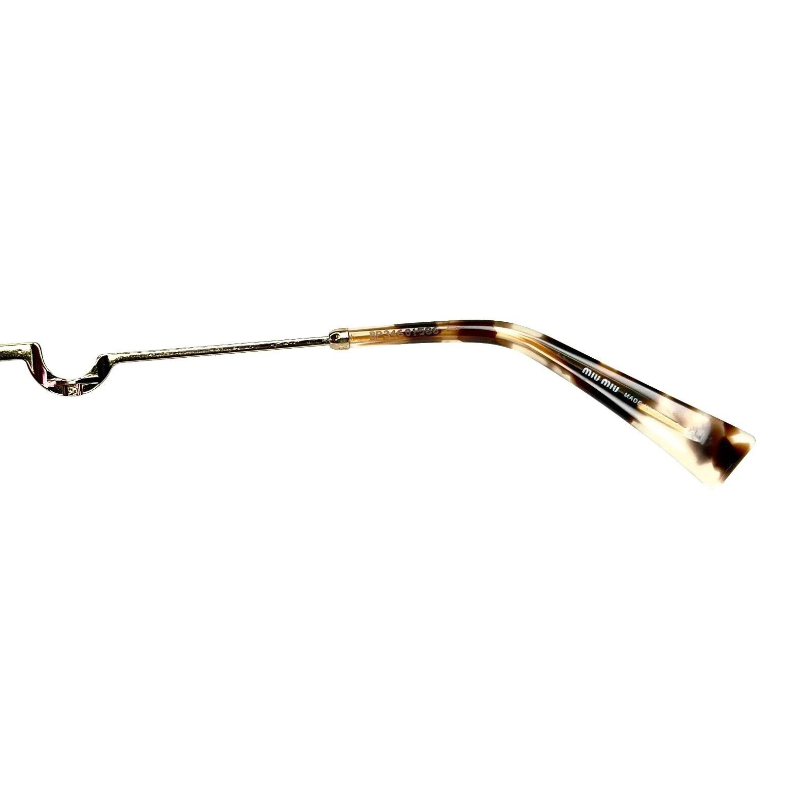Miu Miu MIU MIU CHARM MU55XS Gold Pink Geometric Luxury Fashion 55X Size ONE SIZE - 6 Thumbnail