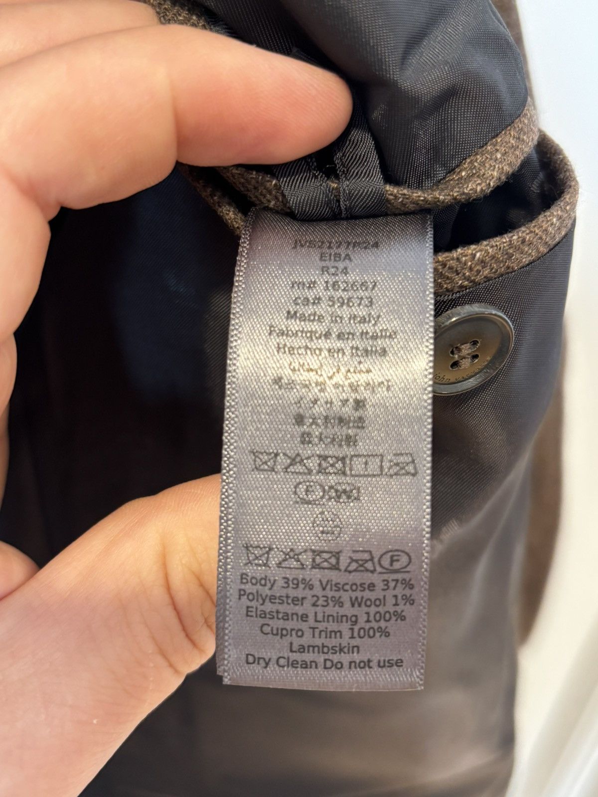 John Varvatos $1298 NWT John Varvatos Rind Jacket Men's Brown 54 EU 44 US Size 44R - 6 Thumbnail