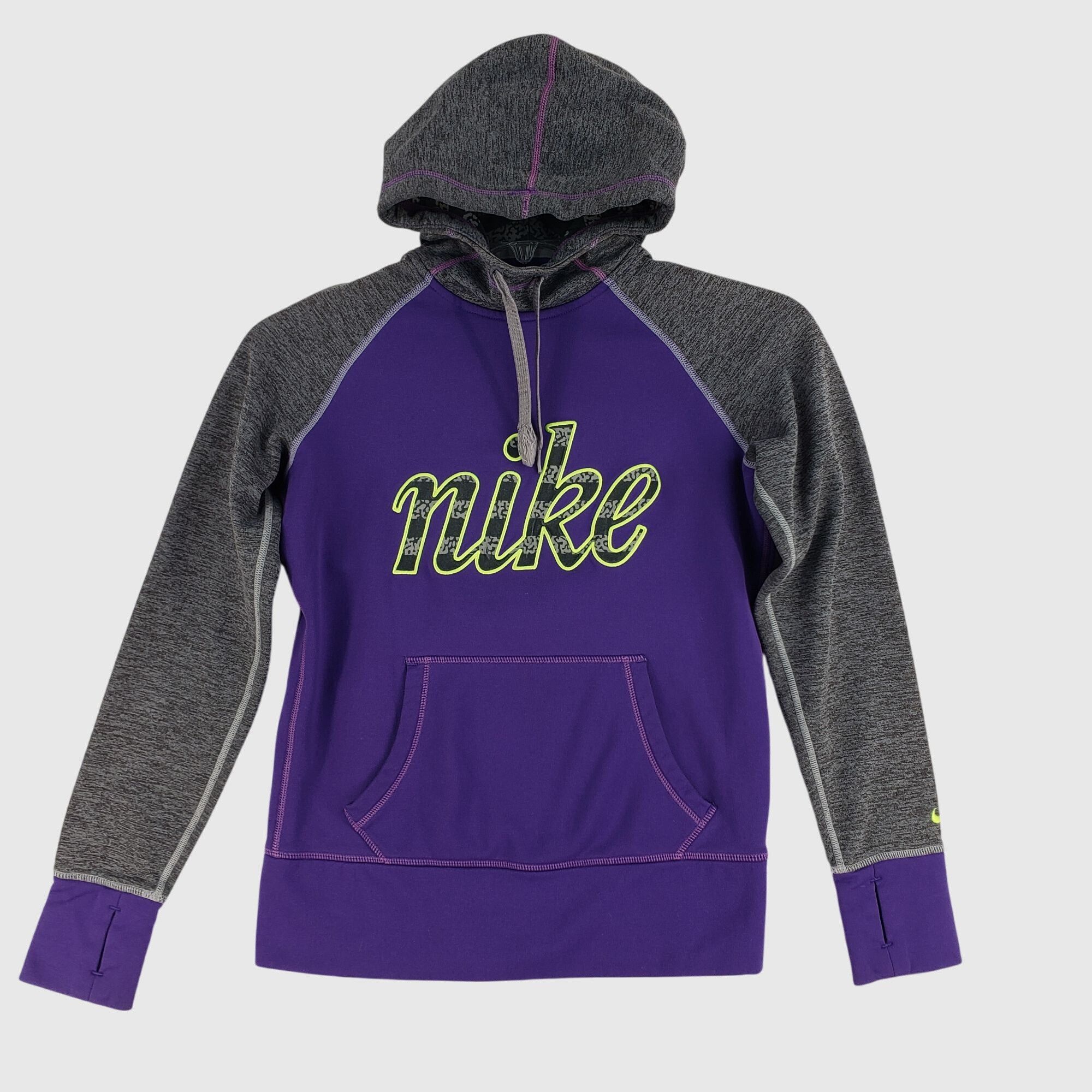 Nike Nike Womens Purple & Gray Athletic Hoodie Sweatshirt Size S Size S / US 4 / IT 40 - 1 Thumbnail
