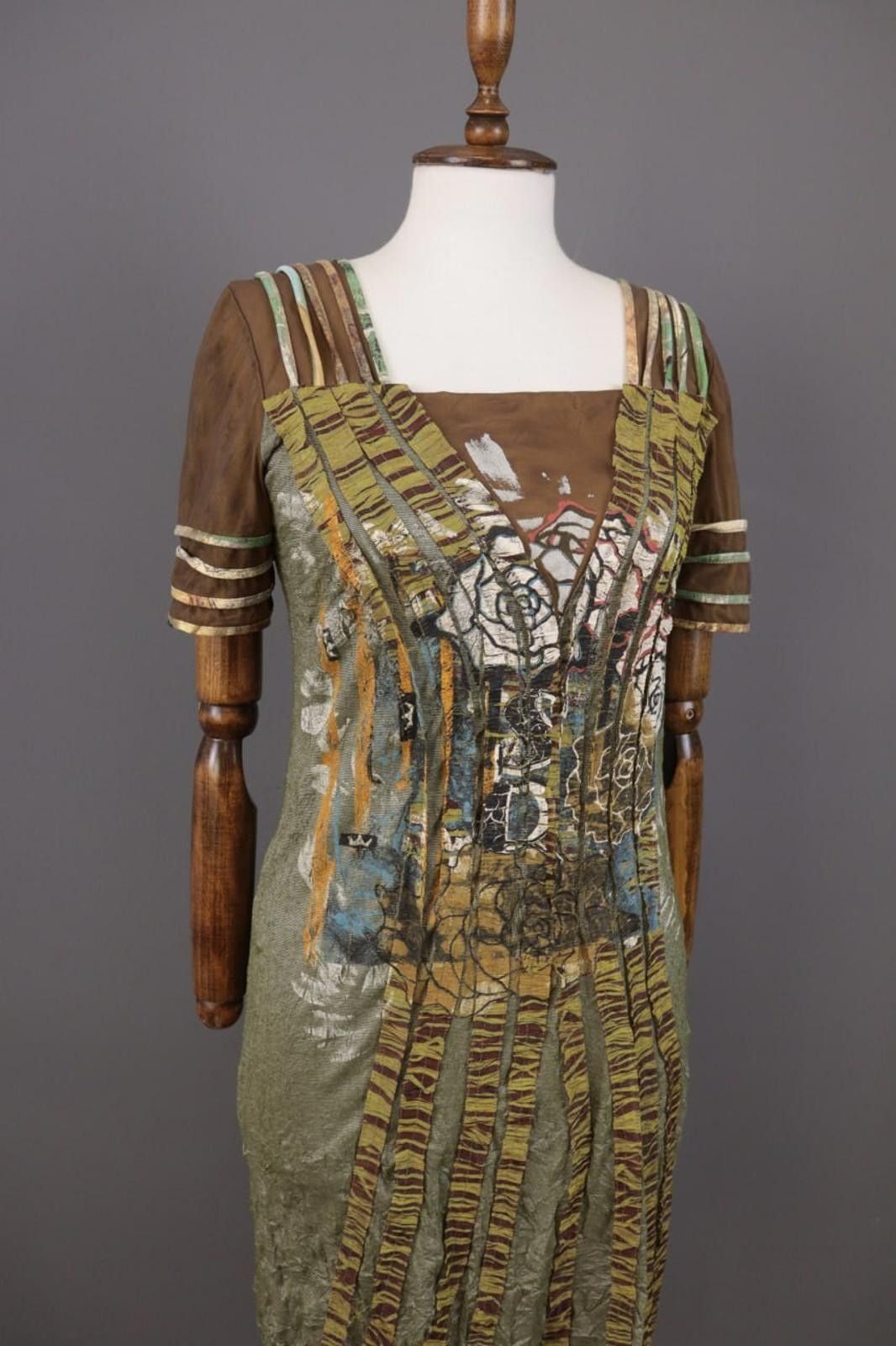 Designer Save The Queen Multicolor Abstract A-Line Dress Size M Size M / US 6-8 / IT 42-44 - 6 Thumbnail