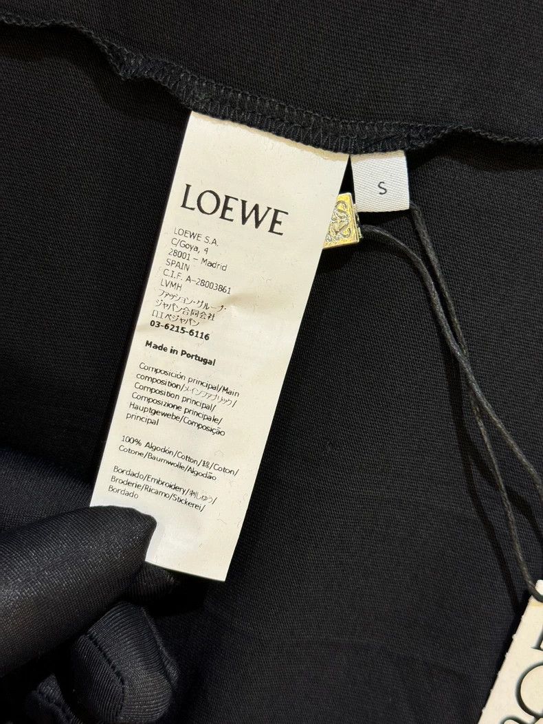 Loewe LOEWE Embroidered pocket black T-shirt Size S / US 4 / IT 40 - 8 Thumbnail