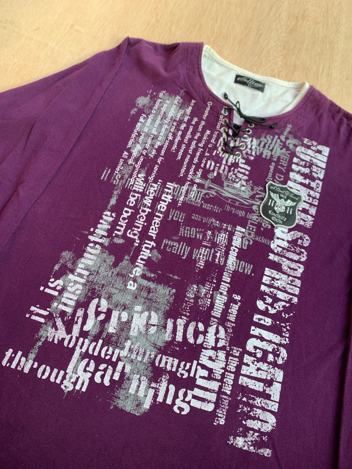 Hysteric Glamour × If Six Was Nine × Japanese Brand Y2k Ifsixwasnine Lgb style Poem Longsleeve Size US L / EU 52-54 / 3 - 3 Thumbnail