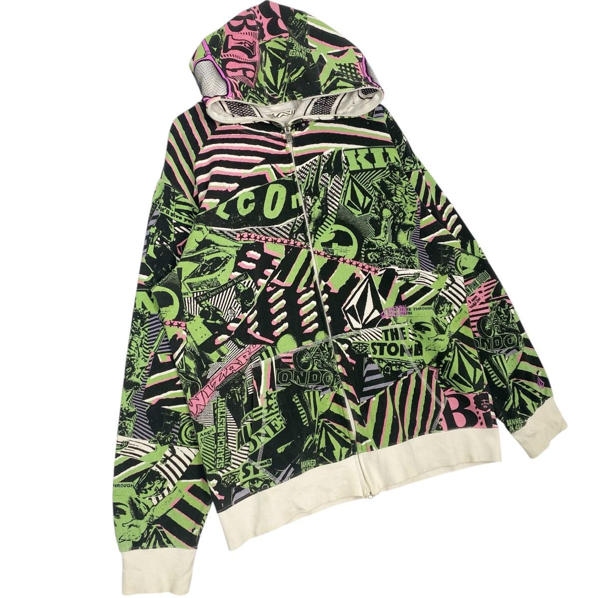 Other Vintage Volcom Skateboard Full Print Hoodie Sweater Size XL Size US XL / EU 56 / 4 - 3 Thumbnail