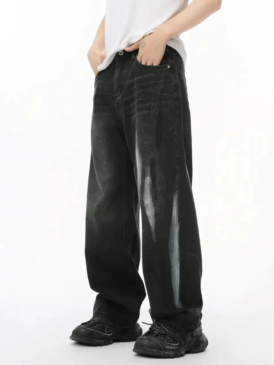 Japanese Brand Retro loose high street graffiti jeans Size US 32 / EU 48 - 1 Thumbnail