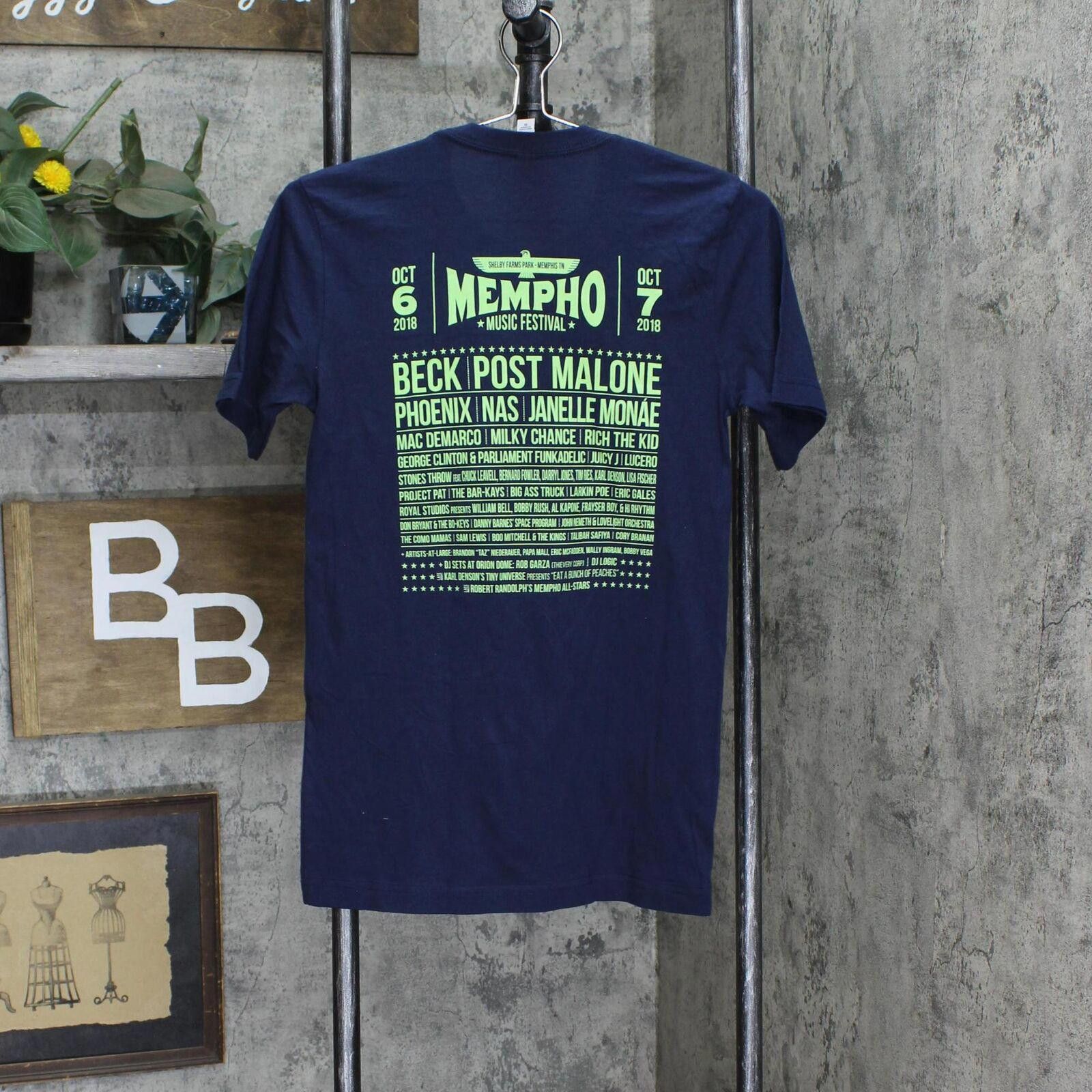 Canvas NEW Canvas Post Malone Beck Graphic T-Shirt Navy Blue XS Size US XS / EU 42 / 0 - 2 Thumbnail