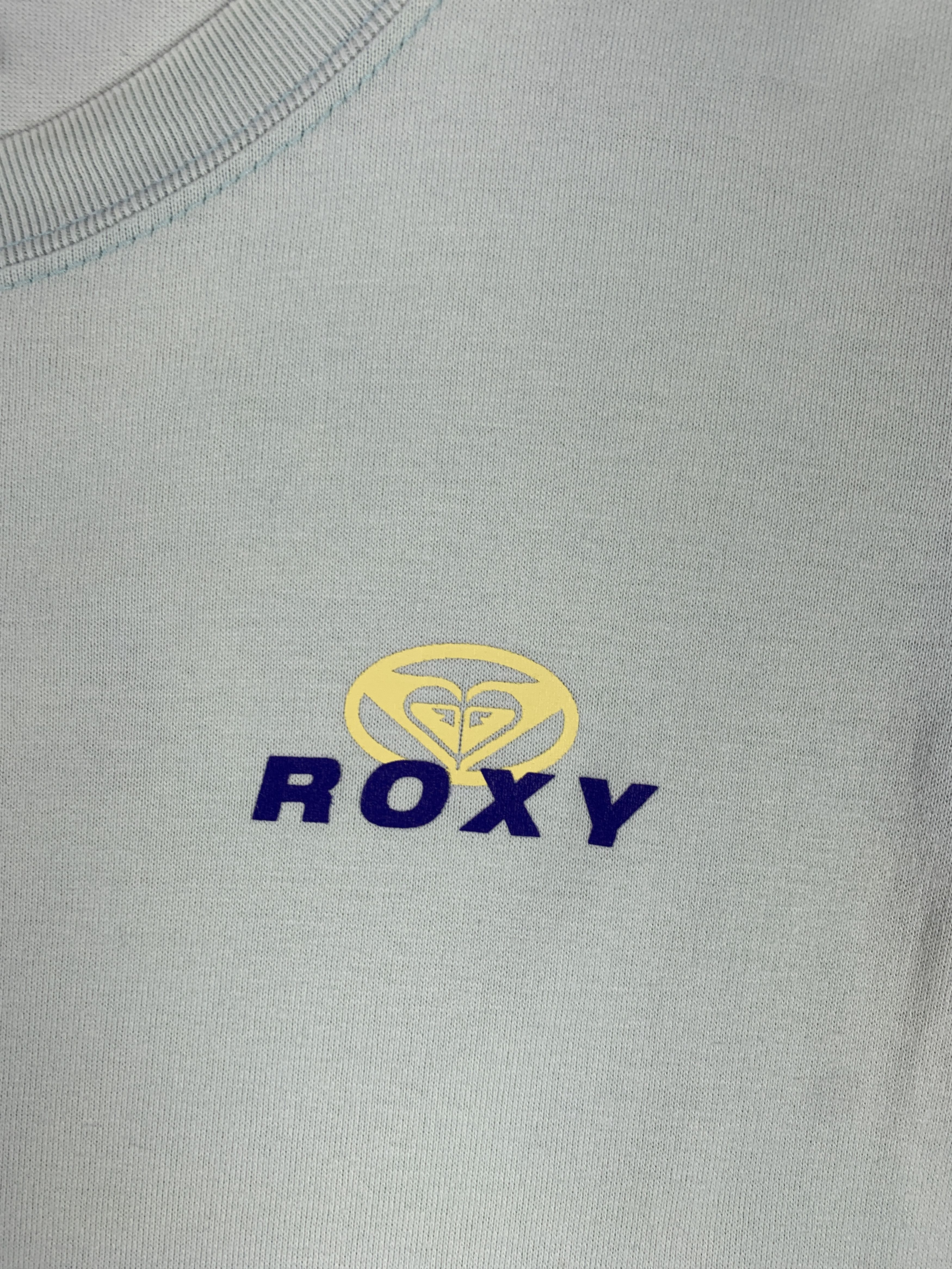 Quiksilver 2000s Roxy Neutral Green Tee (M) Size M / US 6-8 / IT 42-44 - 6 Thumbnail