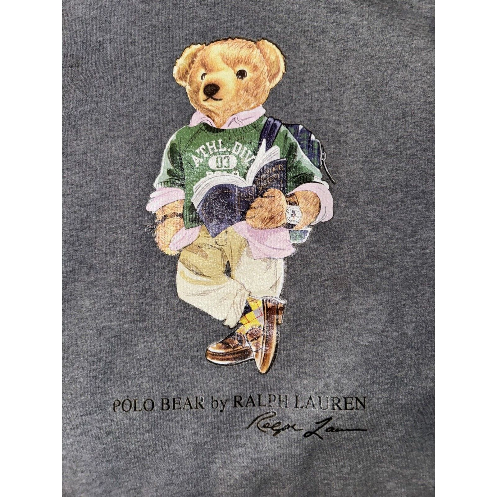 Ralph Lauren × Vintage Youth Polo Ralph Lauren Polo Bear Multi Hoodie XL 19x23 Size US XL / EU 56 / 4 - 2 Thumbnail