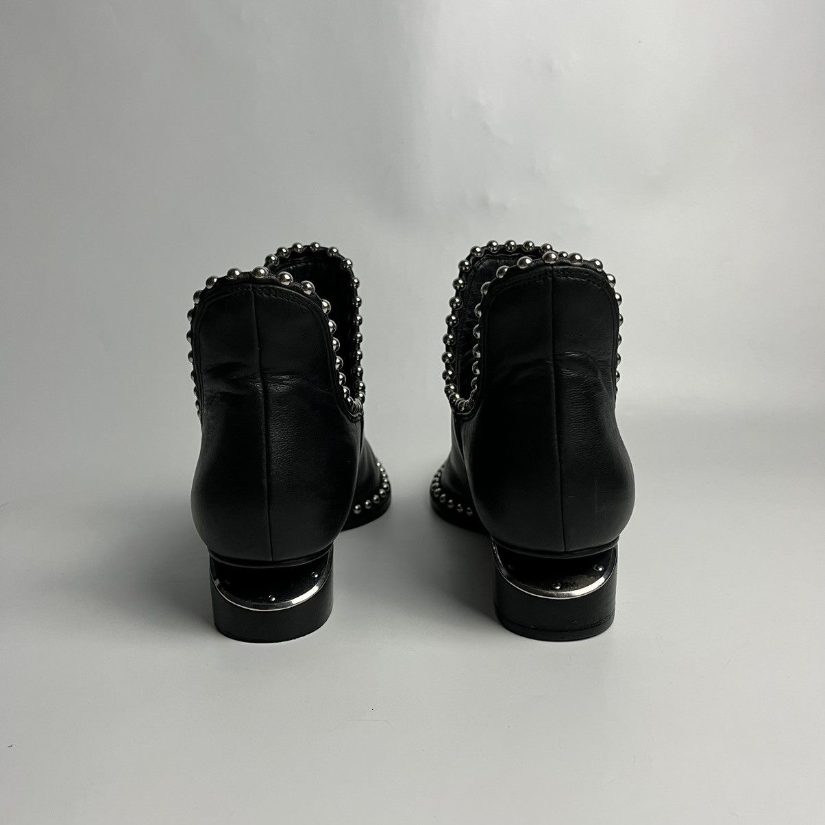 Alexander Wang Alexander Wang Studded Kori Cutout Heel Leather Ankle Boots Size US 8 / IT 38 - 7 Thumbnail