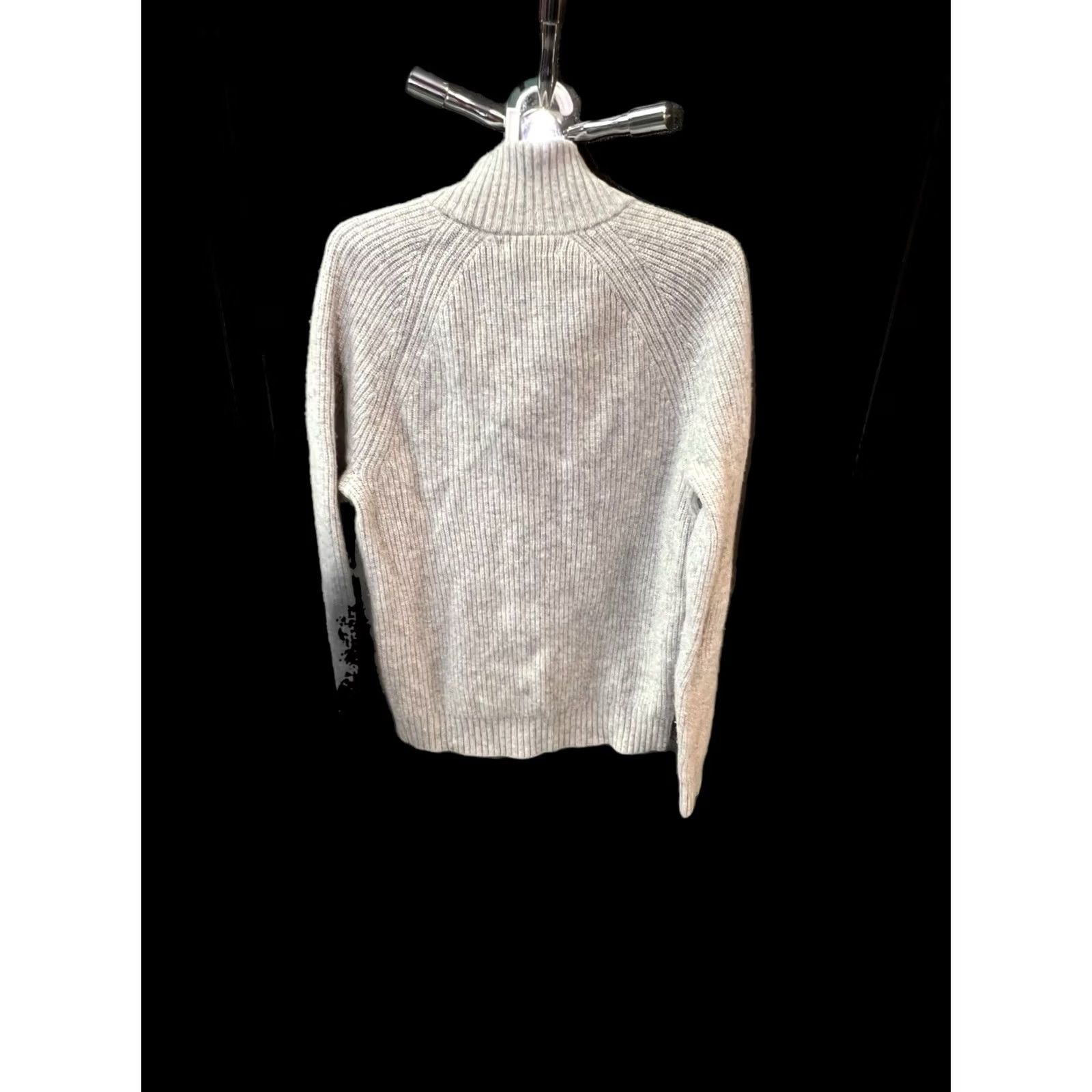 Banana Republic Banana Republic Sweater Mens Size M Gray Wool Blend Cowl Neck Mock Neck Pullover Casual Size US M / EU 48-50 / 2 - 2 Thumbnail