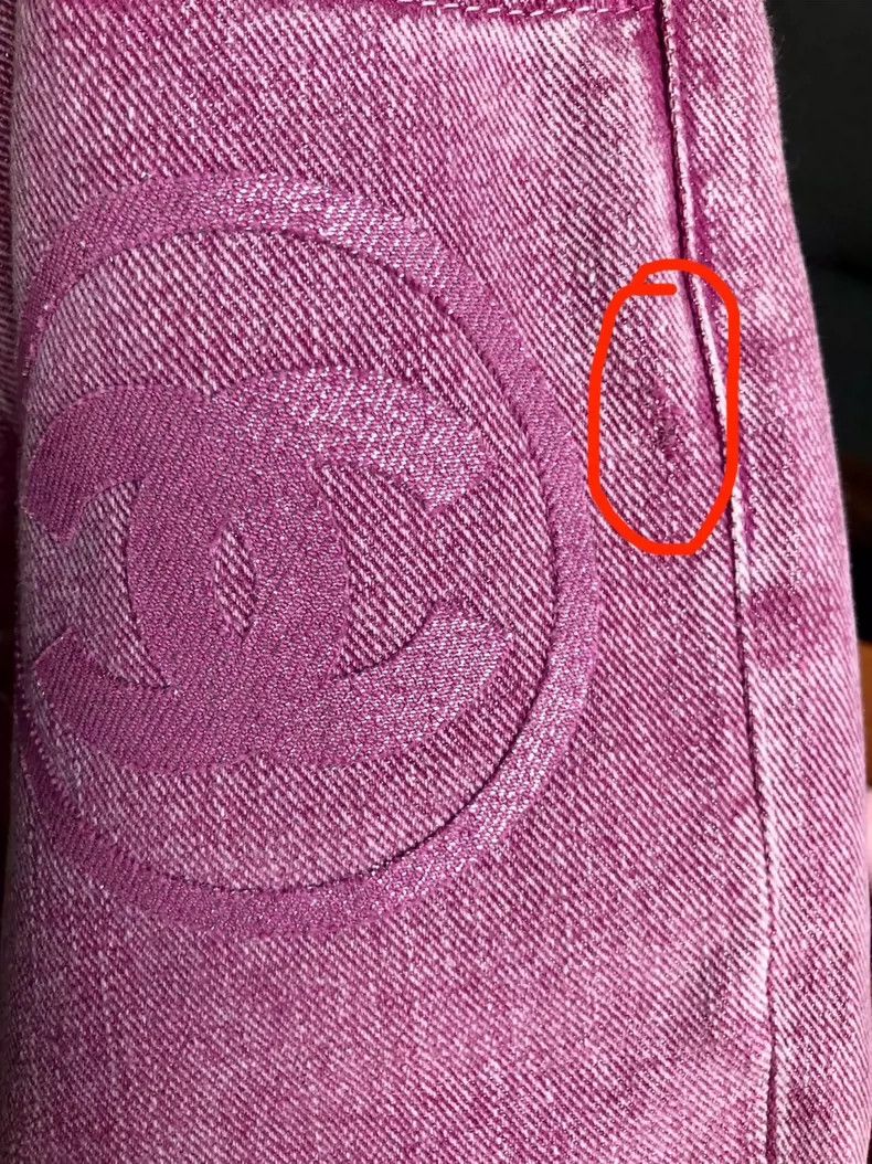 Chanel Chanel 23C pink purple old jeans Size 24" / US 00 / IT 34 - 8 Thumbnail