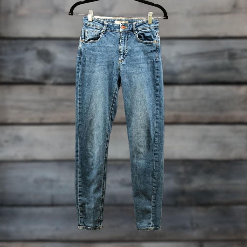 Zara Zara Skinny Jeans 2 Mid Rise Stretch Medium Wash Z1975 Womens Size 26" / US 2 / IT 38 - 1 Thumbnail