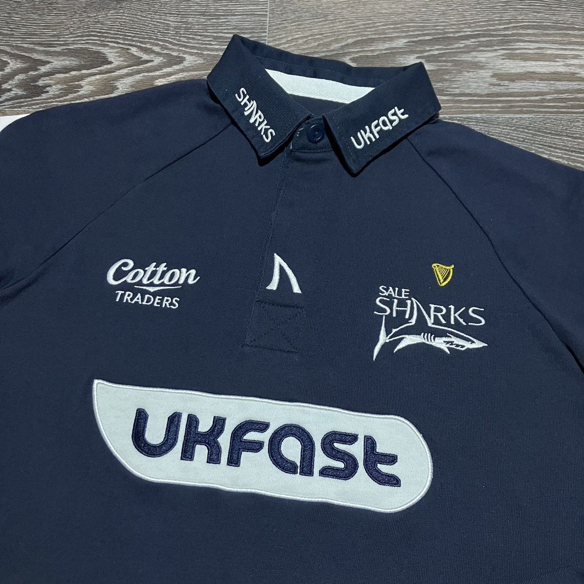 Cotton Traders SALE SHARKS 2009/10 Home Jersey Rugby Union