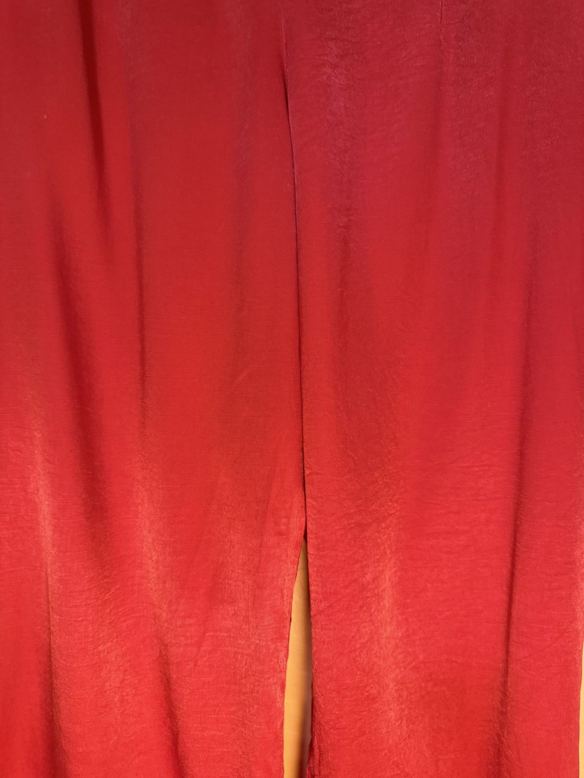 Other Petal + Pup Red Satin Wide-Leg Trousers – Size US 8 Size 30" / US 8 / IT 44 - 4 Thumbnail
