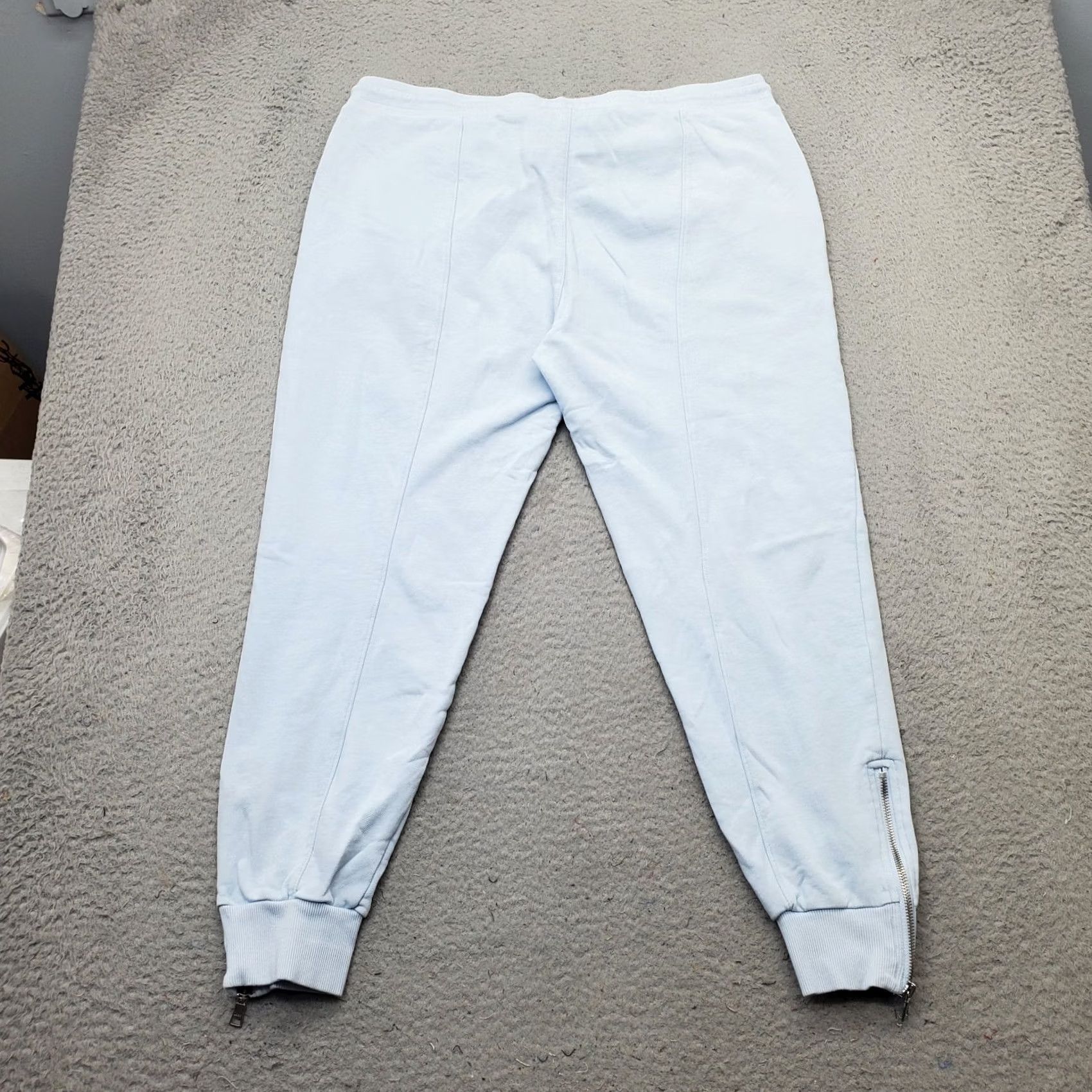 DKNY DKNY Sport Jogger Pants Womens L Blue Loose Fit Tapered Leg Drawstring Waist Knit Inseam 26.25" Casual Image-Driven Shipping Mens Size 36" / US 14 / IT 50 - 2 Thumbnail