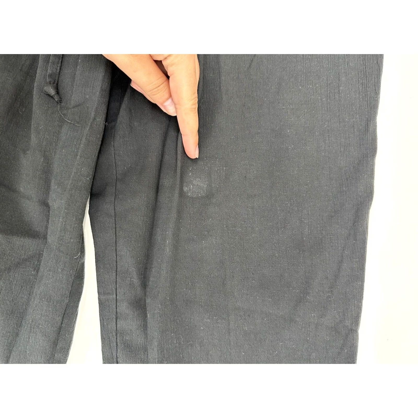 Vintage Jeno Neuman Capris Size Medium Black Womens Size ONE SIZE - 2 Thumbnail