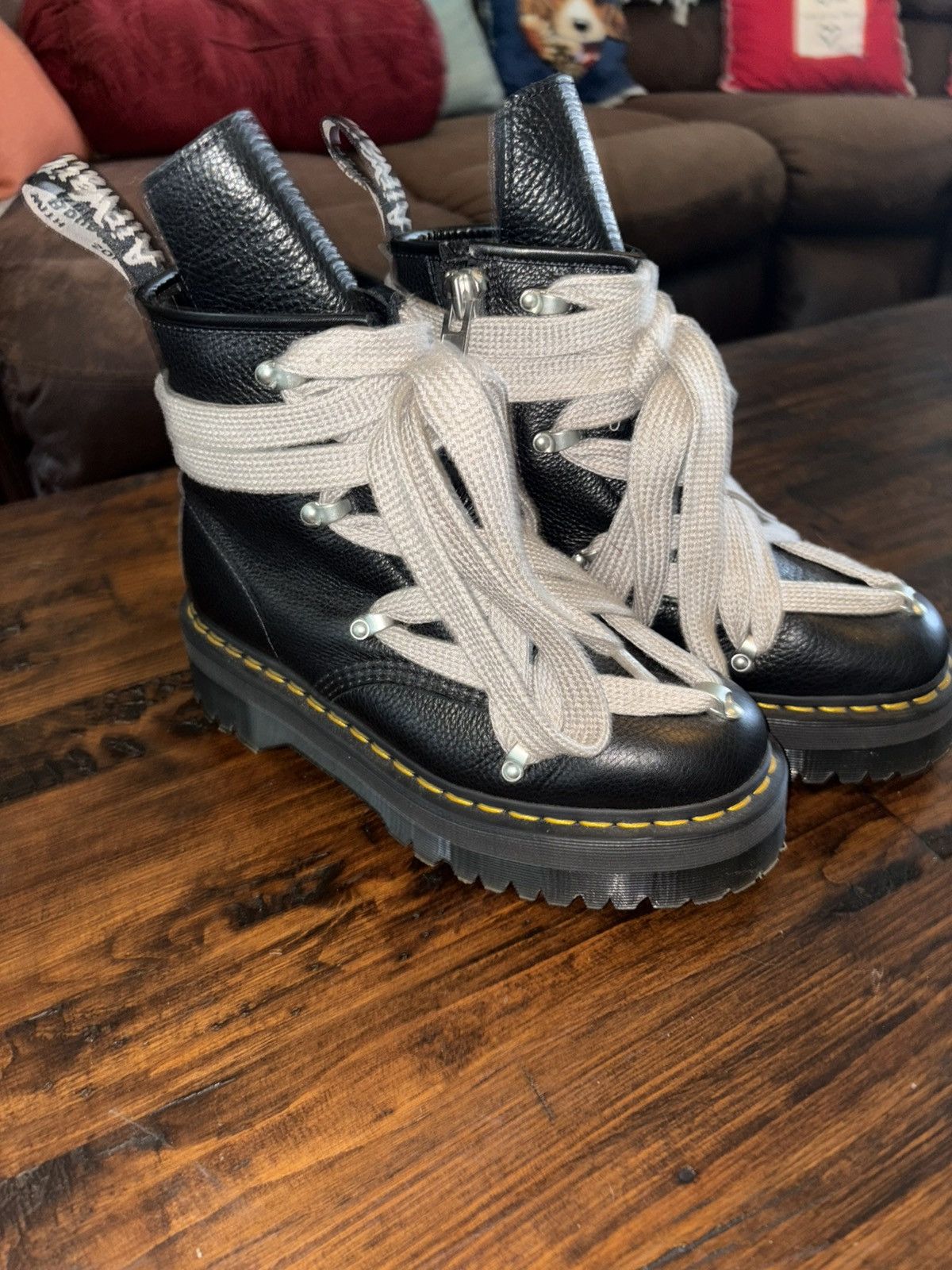 Rick Owens x Dr. Martens 1460 Quad Sole Jumbo Lace Boot