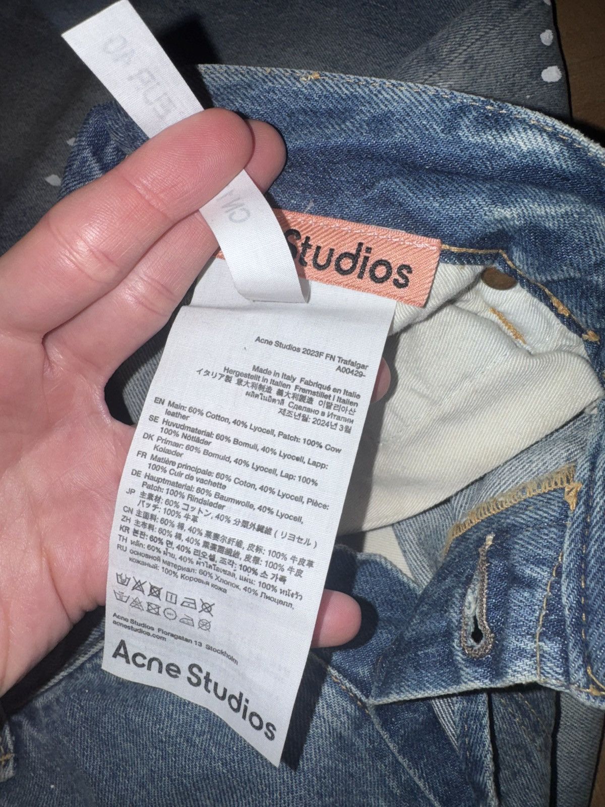 Acne Studios Jeans Acne Studios Size 40" / US 18 - 6 Thumbnail