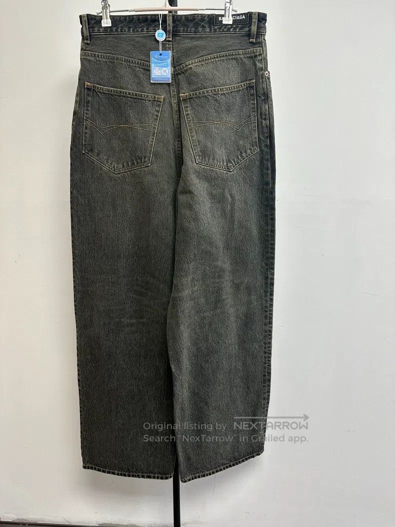 Balenciaga Balenciaga size XS Button-Up Oversized Denim Jeans - Black Size US 27 - 2 Thumbnail
