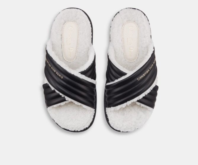 Dior o1w1db11024 D-Cross Slides in Black Size US 12 / IT 42 - 3 Thumbnail