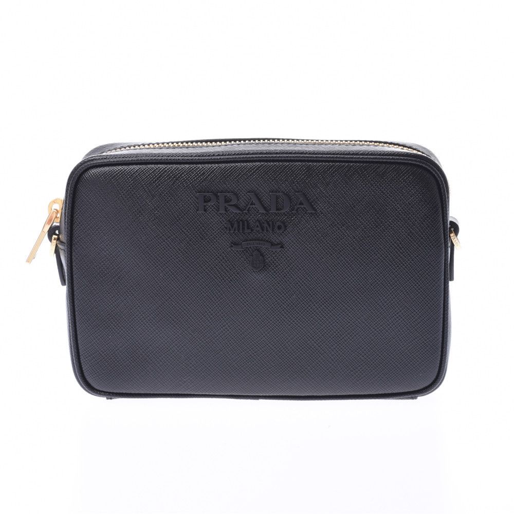 Prada Shoulder Bag Black Saffiano Shoulder Bag, Women's Product Image