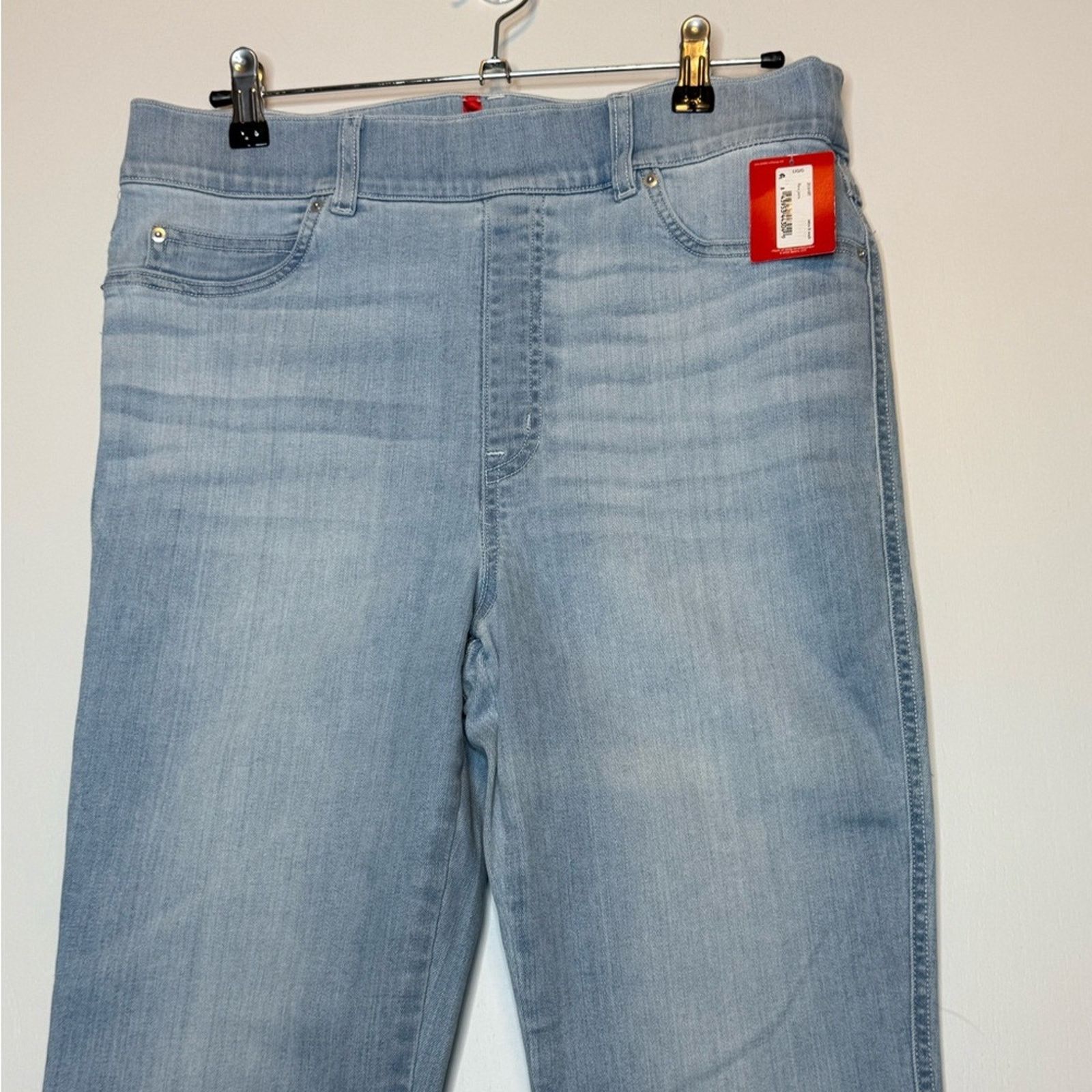 Spanx Spanx Pull-on Stretchy Retro Light Wash Flare Jean TALL Lrg Size 34" / US 12 / IT 48 - 5 Thumbnail