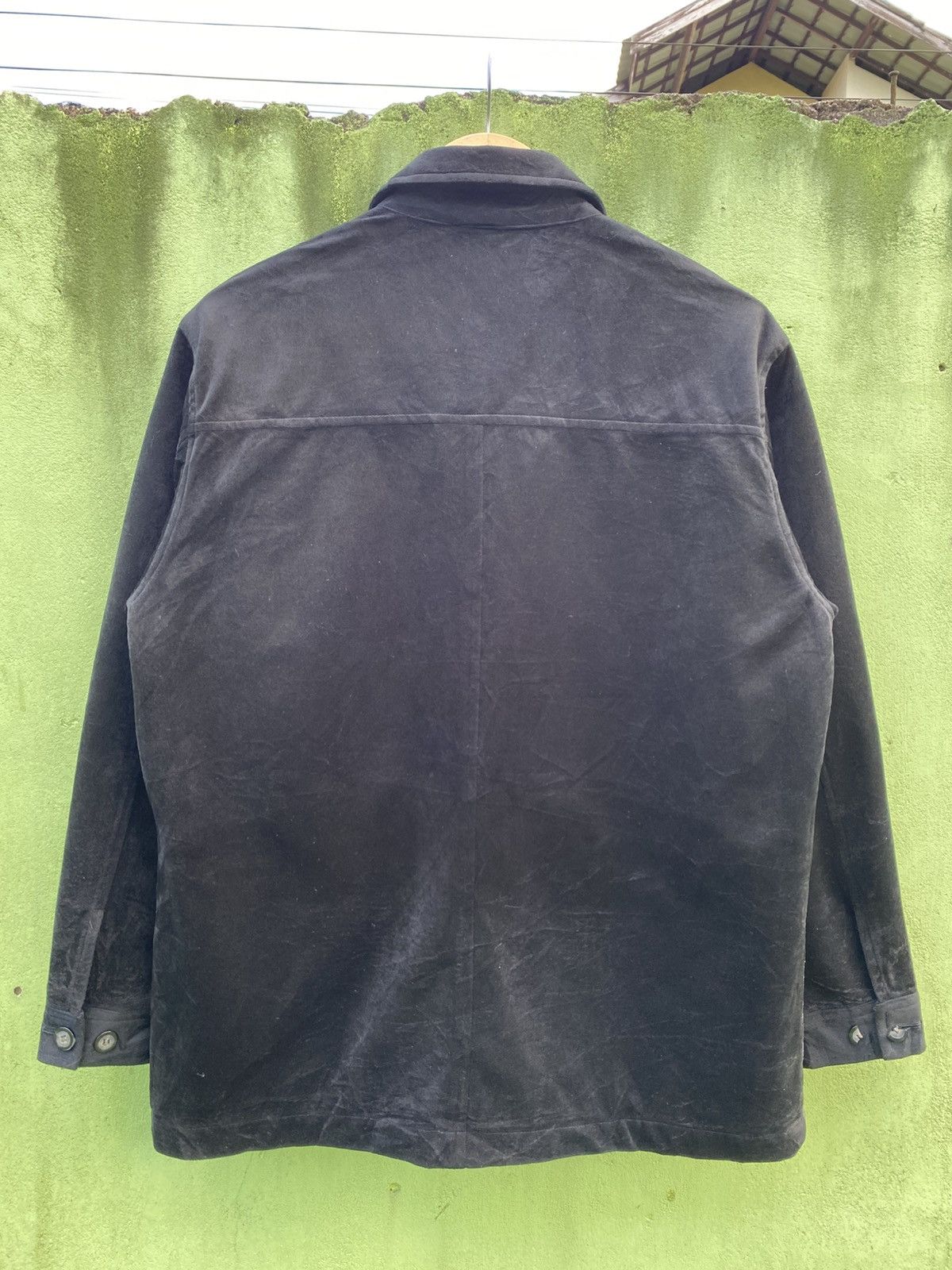 Japanese Brand Holiday in Tokyo Wool Blend Jacket Black/Grey Textured Panel Size US XL / EU 56 / 4 - 10 Thumbnail