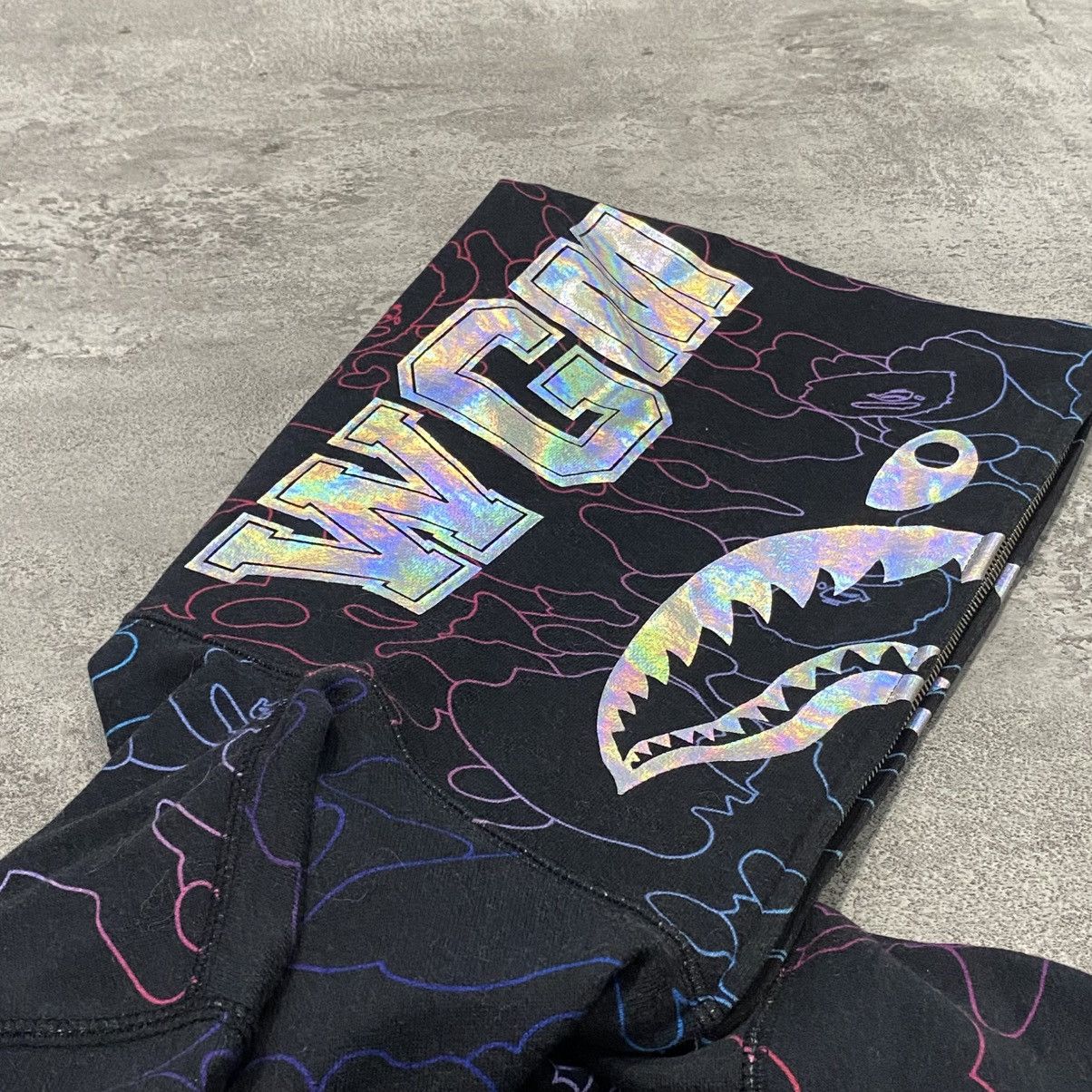 Bape Bape Shark Pencil Neon Camo Hoodie Size US L / EU 52-54 / 3 - 3 Thumbnail
