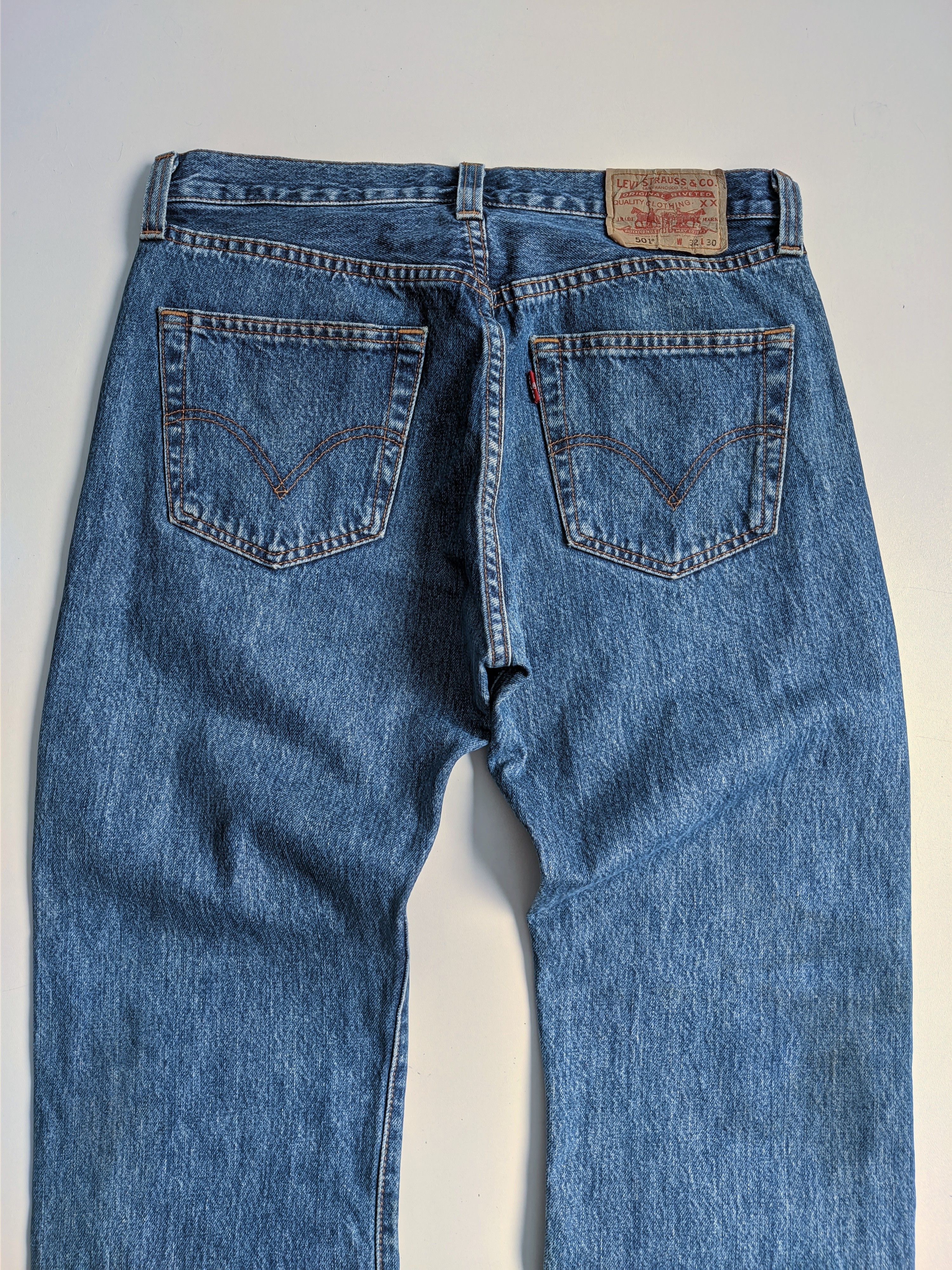 Levi's Vintage levis 501 jeans 90s denim blue Size US 30 / EU 46 - 3 Thumbnail