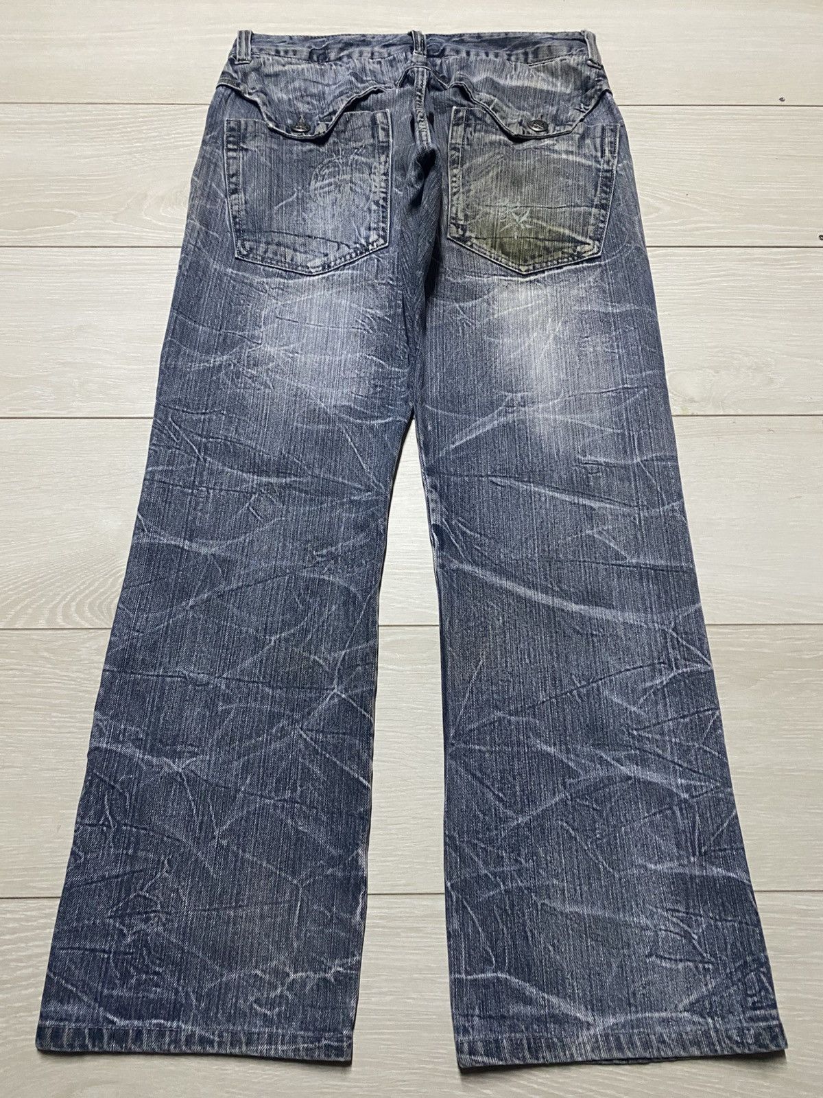 Hysteric Glamour Vintage Japanese Brand Skull Spider Embroidery Loose Size US 32 / EU 48 - 2 Thumbnail
