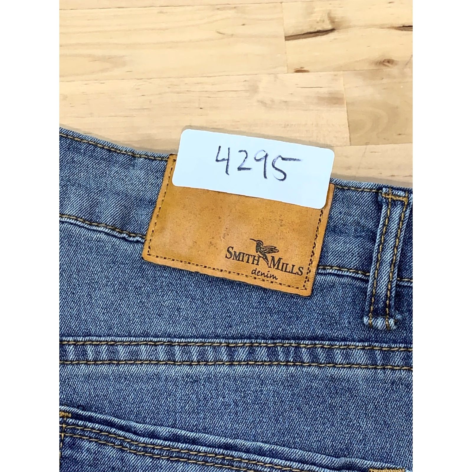Vintage Smith & Mills Jeans Men 32x30 Denim Straight Leg Blue 4295 Size US 32 / EU 48 - 5 Thumbnail