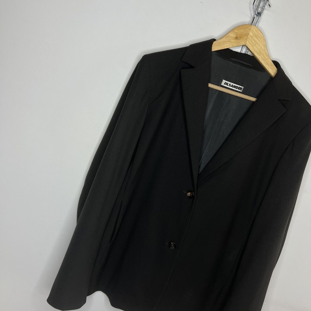 Jil Sander JIL Sander vintage blazer wool jacket graphite Size M / US 6-8 / IT 42-44 - 3 Thumbnail