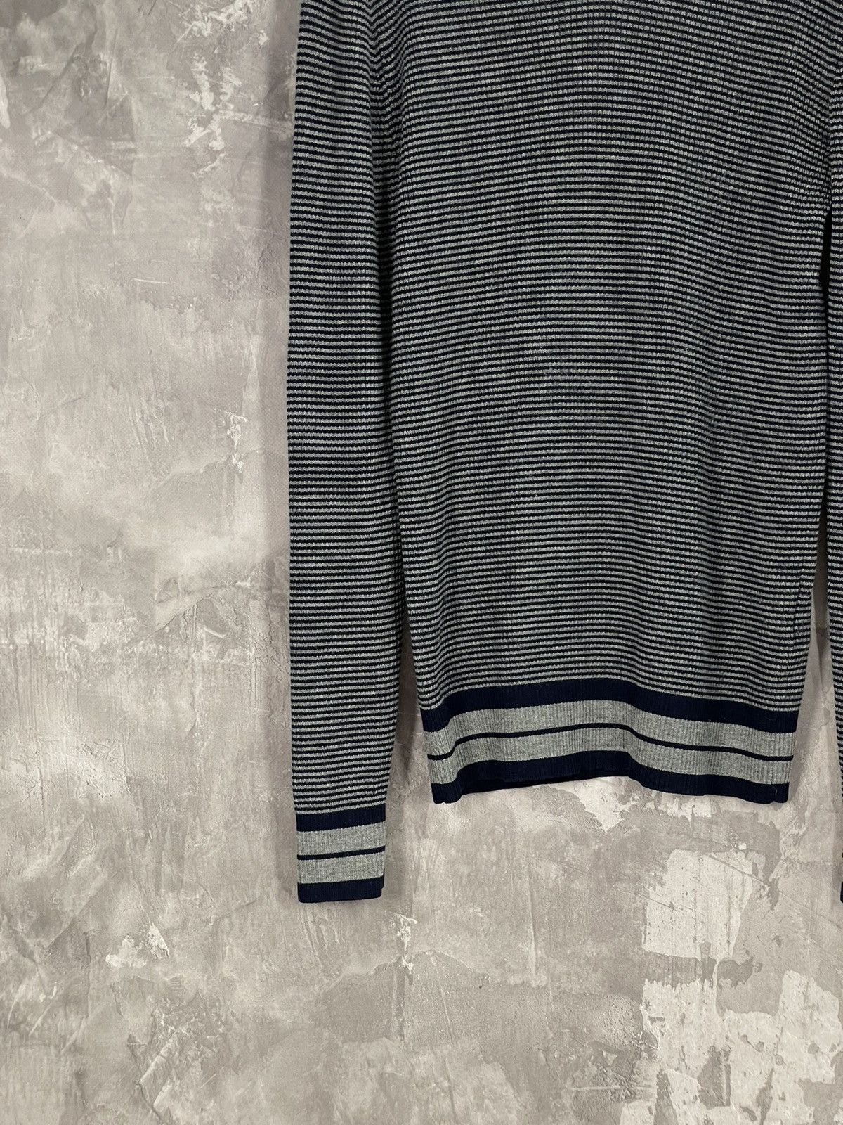 Dolce & Gabbana × Vintage Vintage Dolce Gabbana Chain Y2K Striped Knit Sweater Size US M / EU 48-50 / 2 - 5 Thumbnail