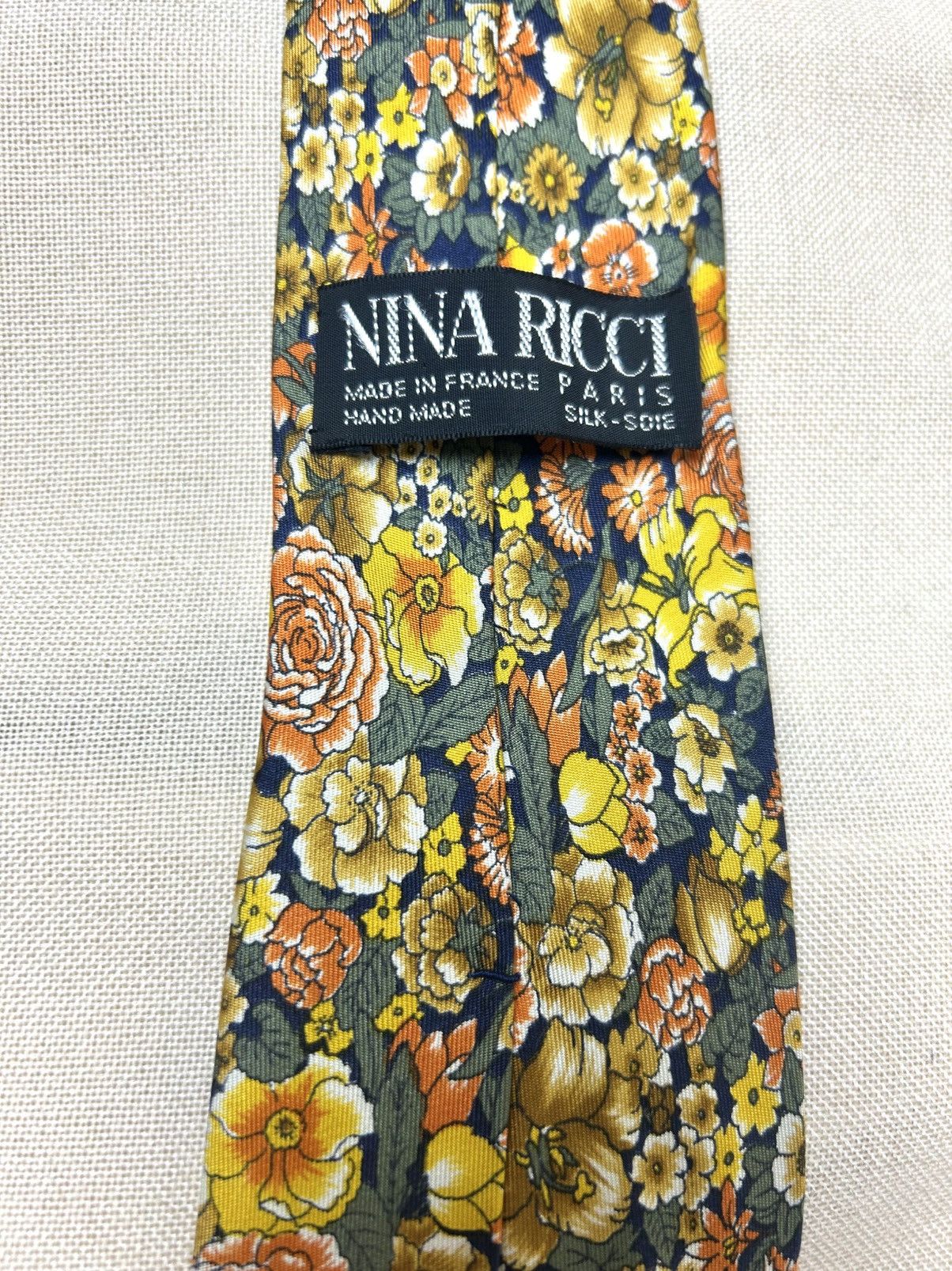 Other Nina Ricci multicolour floral Silk Mens Tie Size ONE SIZE - 4 Thumbnail