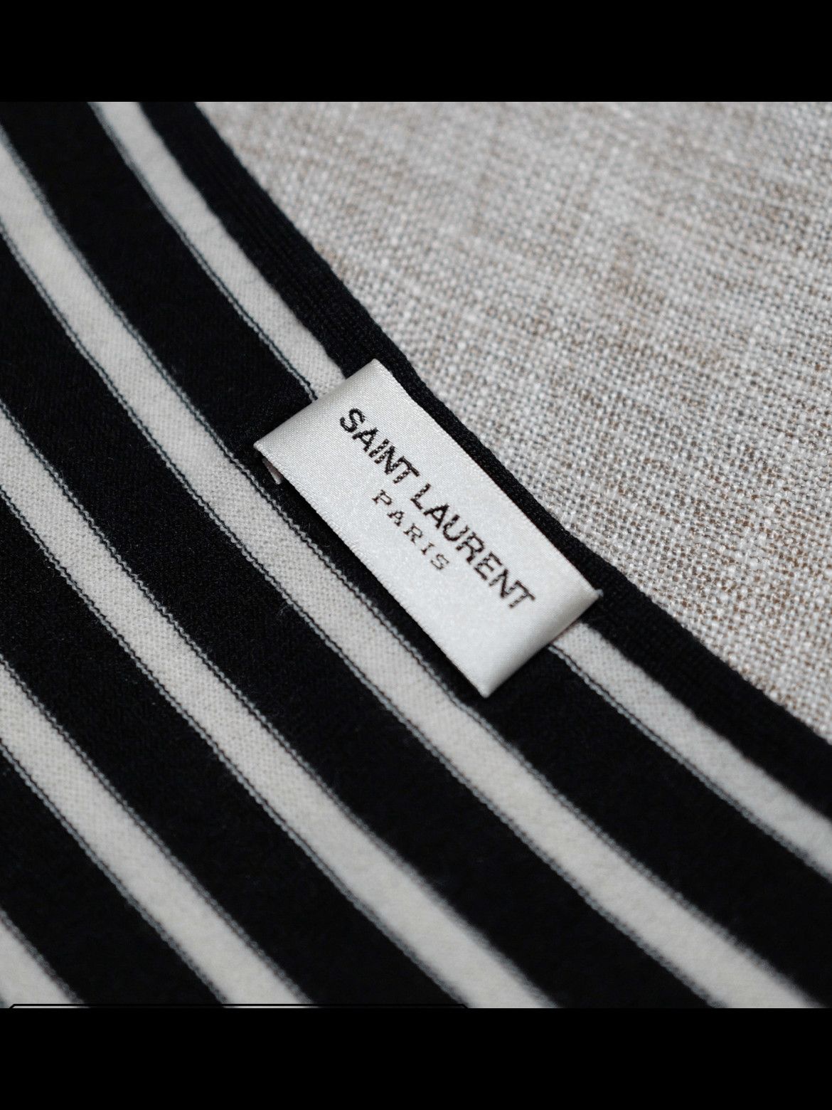 Saint Laurent Paris Saint Laurent Paris 13SS Black Stripe Knitwear Tee(flaw) Size US S / EU 44-46 / 1 - 3 Thumbnail
