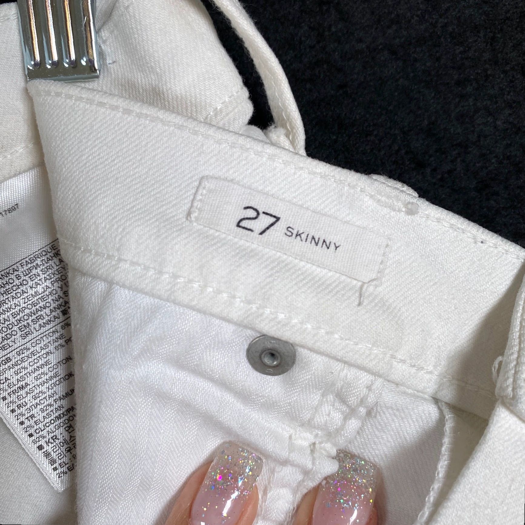 Banana Republic Banana Republic Womens Jeans White Premium Denim Skinny Fit Stretch 27 Jeans Womens Size 27" / US 4 / IT 40 - 5 Thumbnail