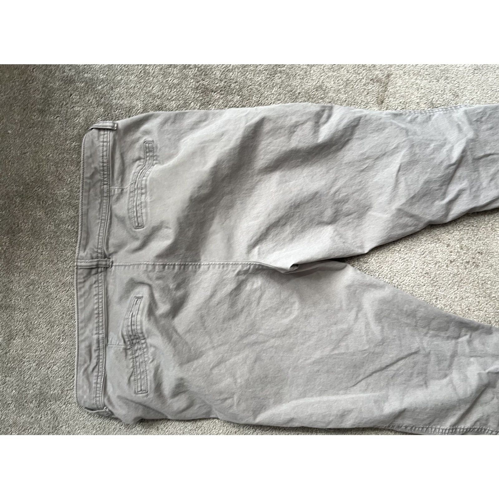 Old Navy Old Navy Pants Women Size 14 Slim Skinny Flat Front Stretch Cotton Blend Pockets Gray Chino Size 36" / US 14 / IT 50 - 4 Thumbnail